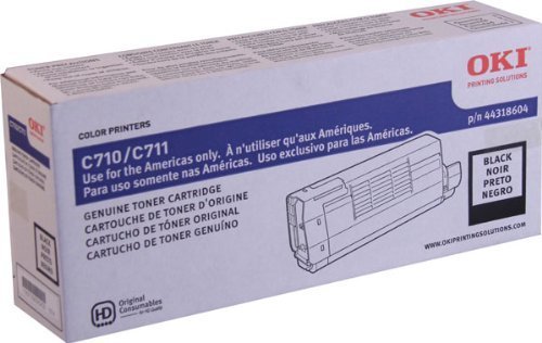 Oki OEM Toner 44318604 - Black Laser Toner Cartridge (1 Pack) for Oki Printers | High-Quality Replacement for Color Laser Printing | Perfect for Office & Home Printing Needs