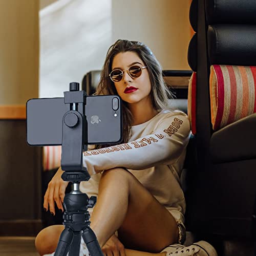 Ruittos Phone Tripod with Wireless Remote - Portable Flexible Tripod Stand with Vertical Adapter Mount for iPhone & Android - Perfect for Video Recording, Vlogging, Live Streaming & Photography