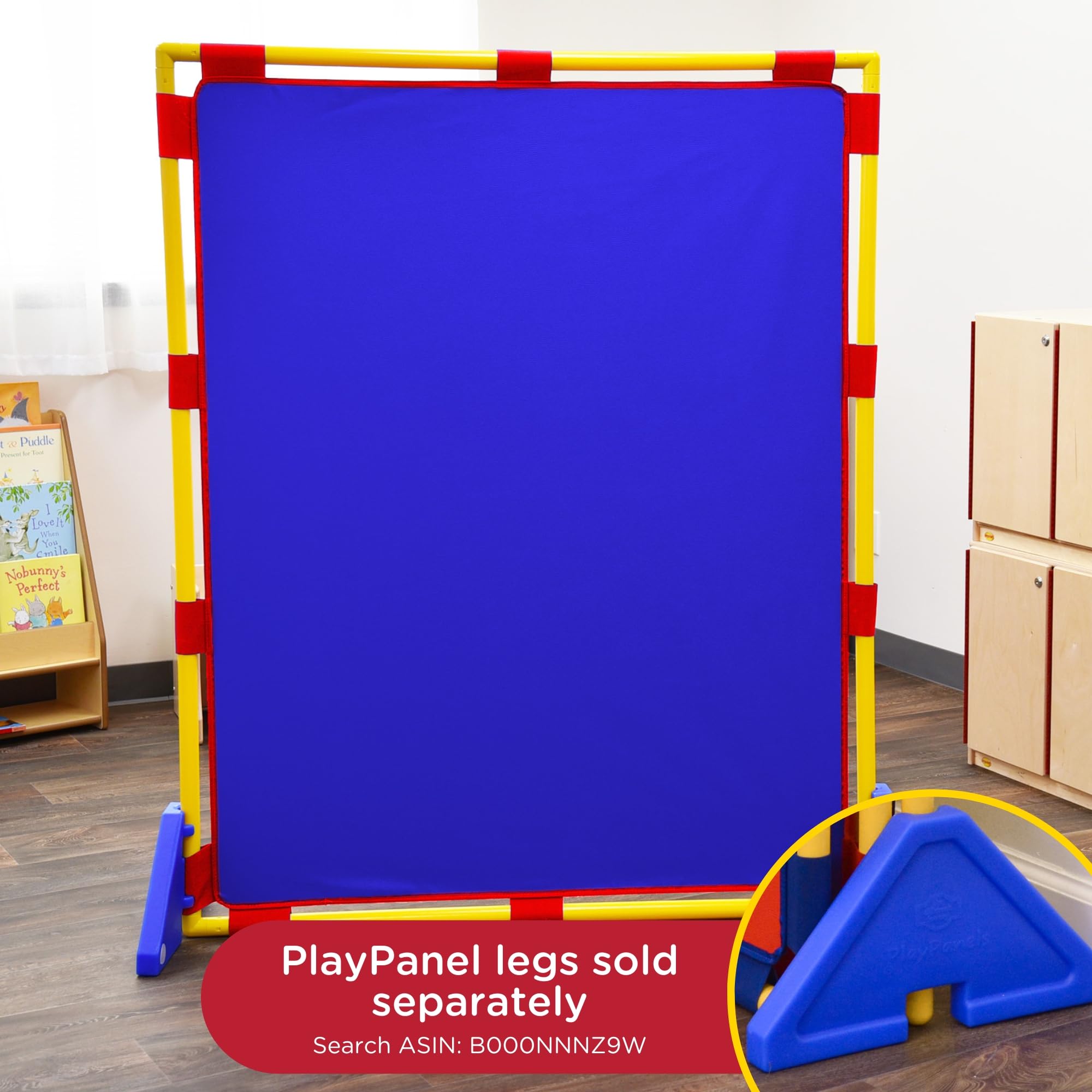 Children's Factory Big Screen PlayPanel - Kids Room Divider & Classroom Privacy Screen in Blue | Perfect for Daycare Centers, Preschools & Home Play Areas