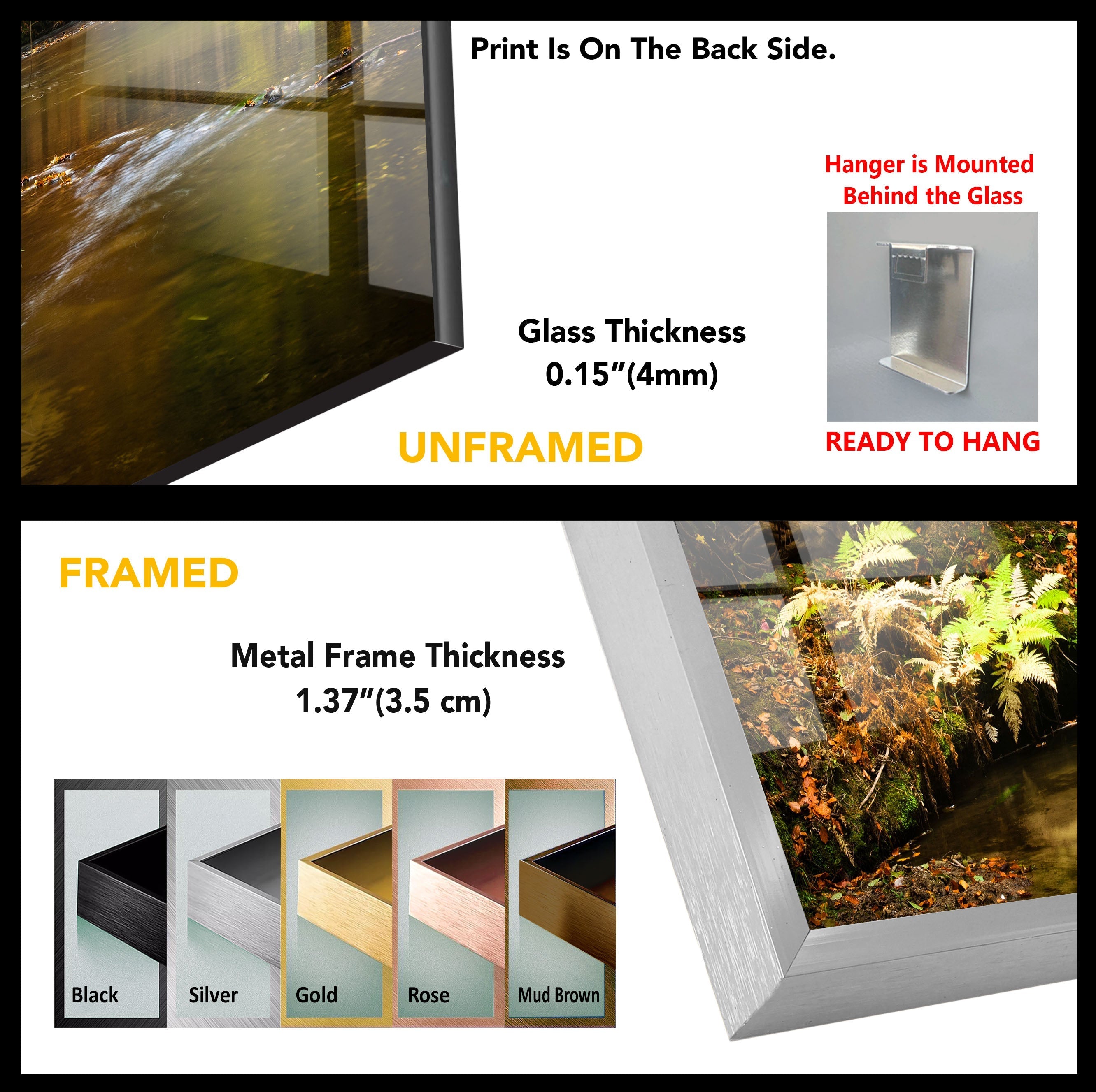 Autumn Forest River Landscape Wall Art - Nature Inspired Canvas Print for Home & Office Decor | Perfect for Living Room, Bedroom & Office Spaces