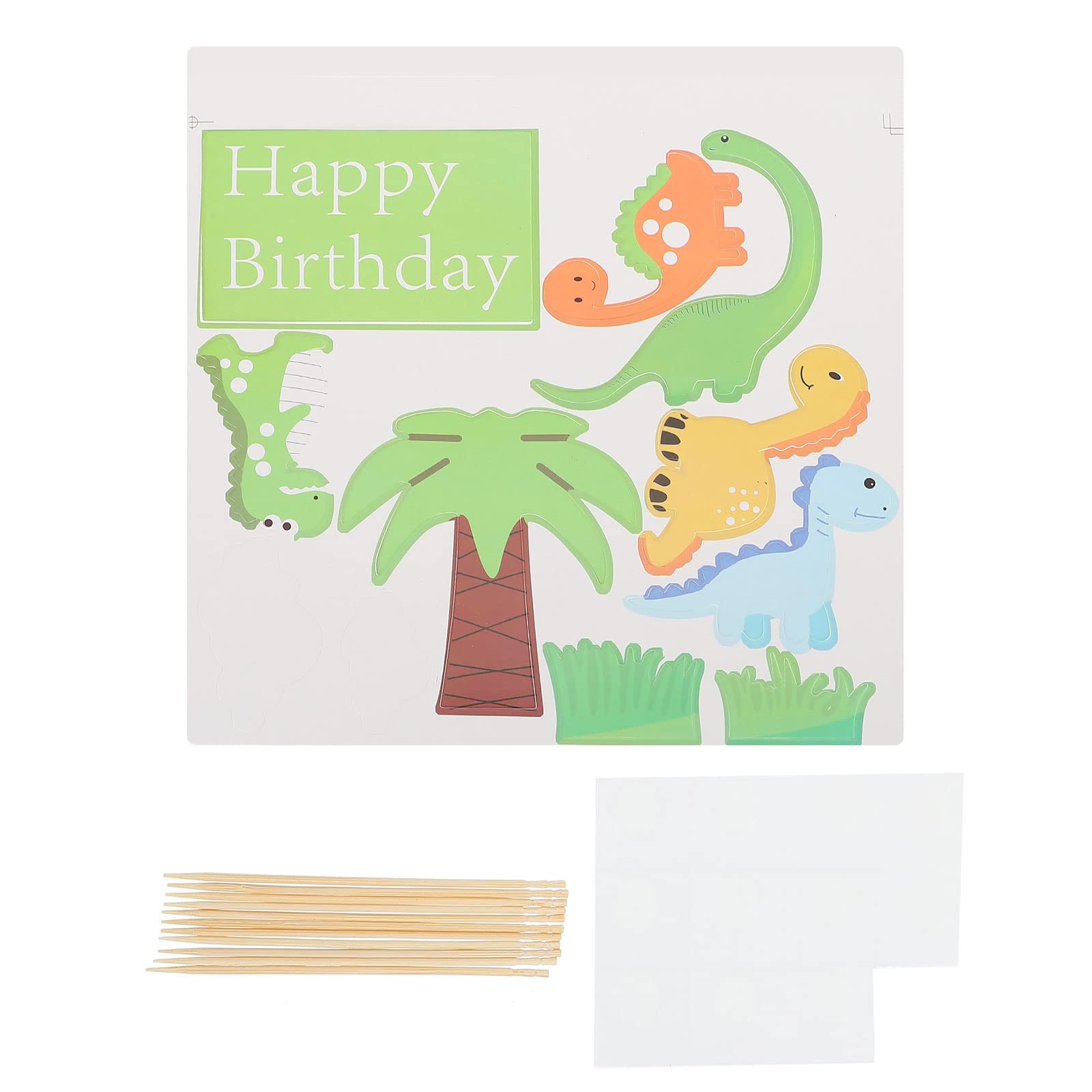 **PartyKindom 22Pcs Dinosaur Cupcake Toppers - Cartoon Cake Decorations for Birthday Parties, Baby Showers & DIY Home Decor**    *(Use for cupcakes, cakes, wall decor, room decorations & party favors!)*