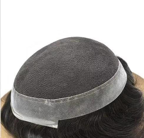 Premium Australian Hair Patch for Men – Non-Surgical Hair Loss Solution | Durable Toupee Hair System with Glue, Clips & Tape | 9x7 Inches Natural Brown | Perfect for Daily Wear, Work & Social Events