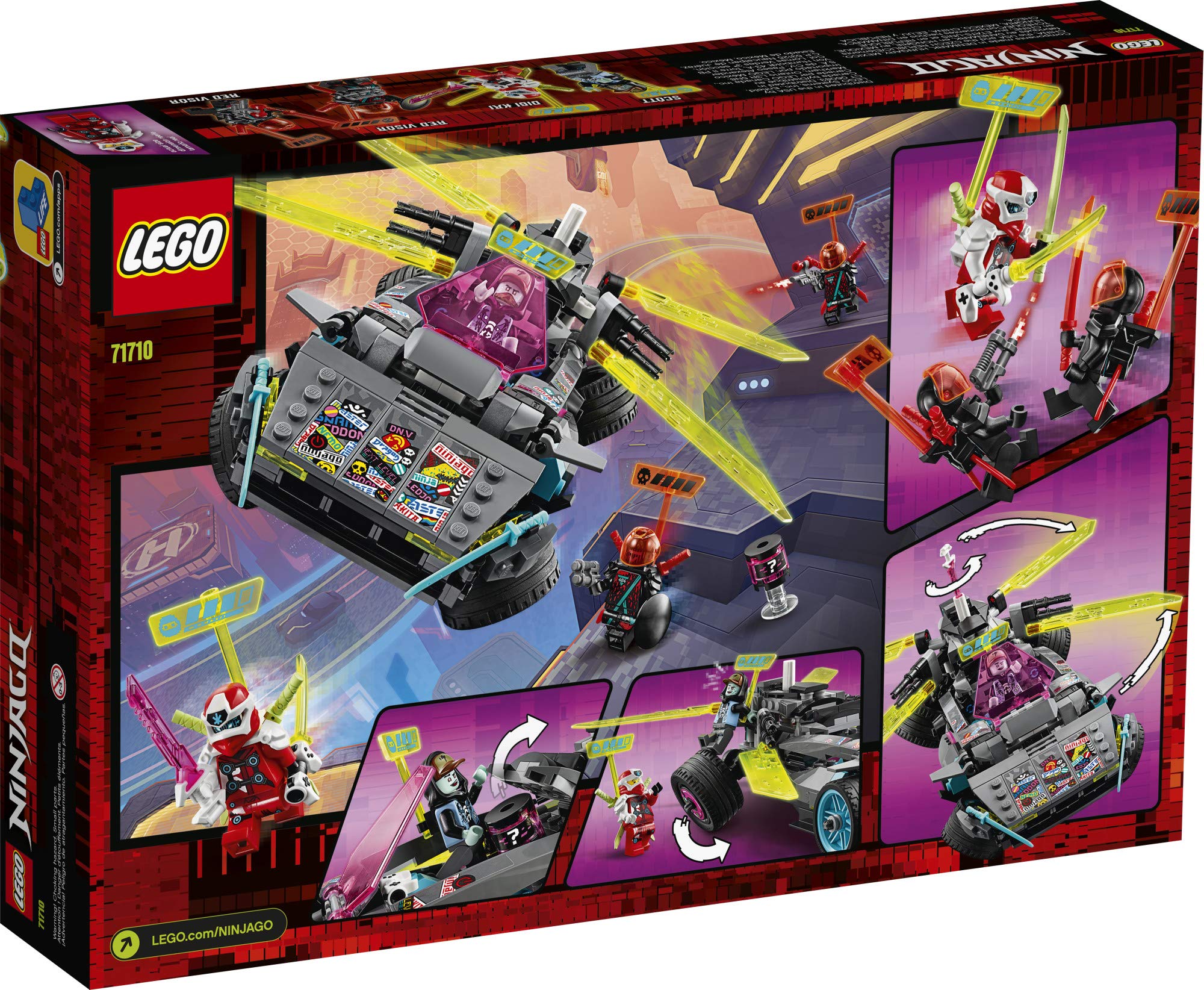LEGO NINJAGO Ninja Tuner Car 71710 Building Kit - 419-Piece Toy Car for Kids | Creative Play, Birthday Gift & Collectible for Ninjago Fans