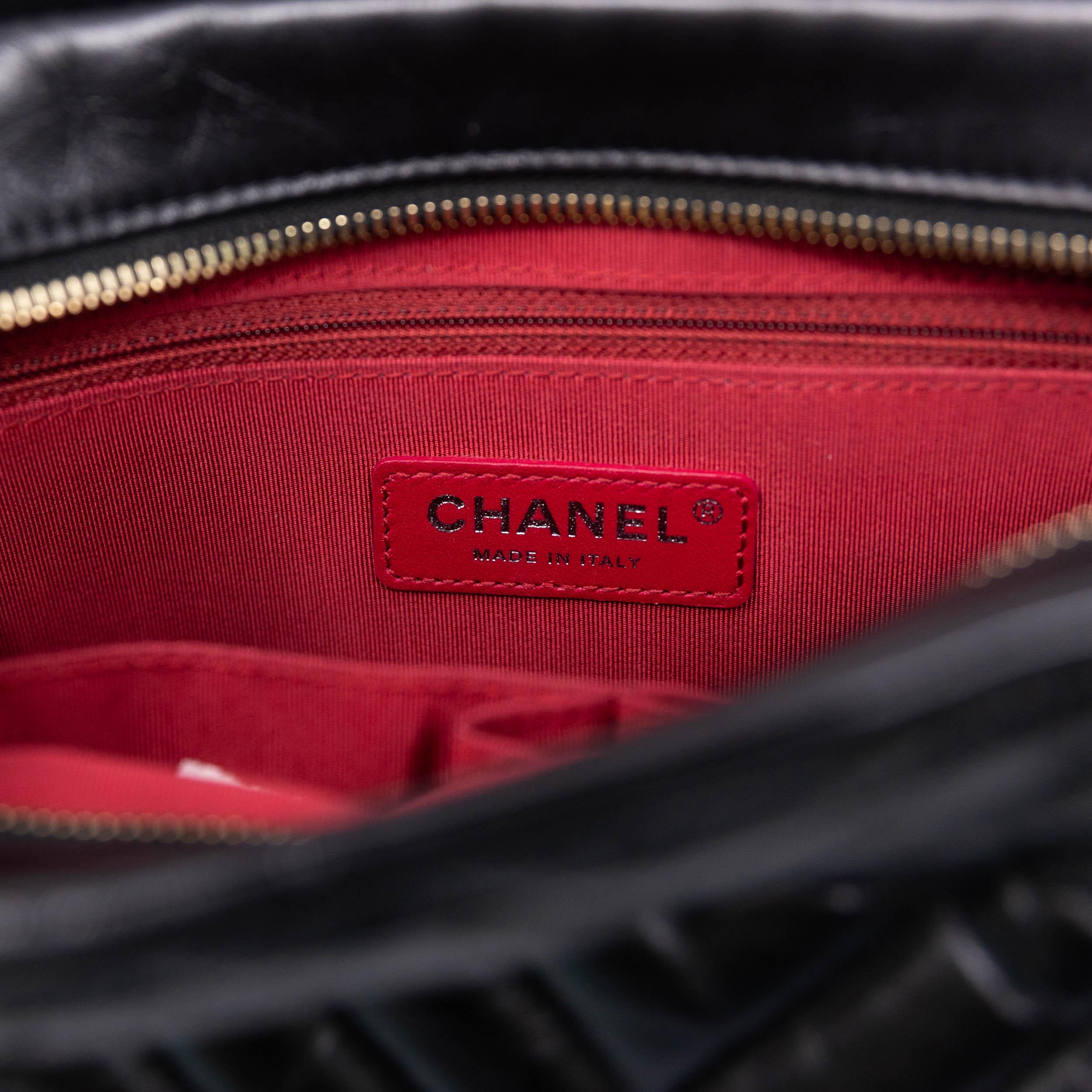 Chanel Black Chevron Medium Gabrielle Hobo Bag - Luxury Designer Handbag for Women, Perfect for Work, Travel & Everyday Use
