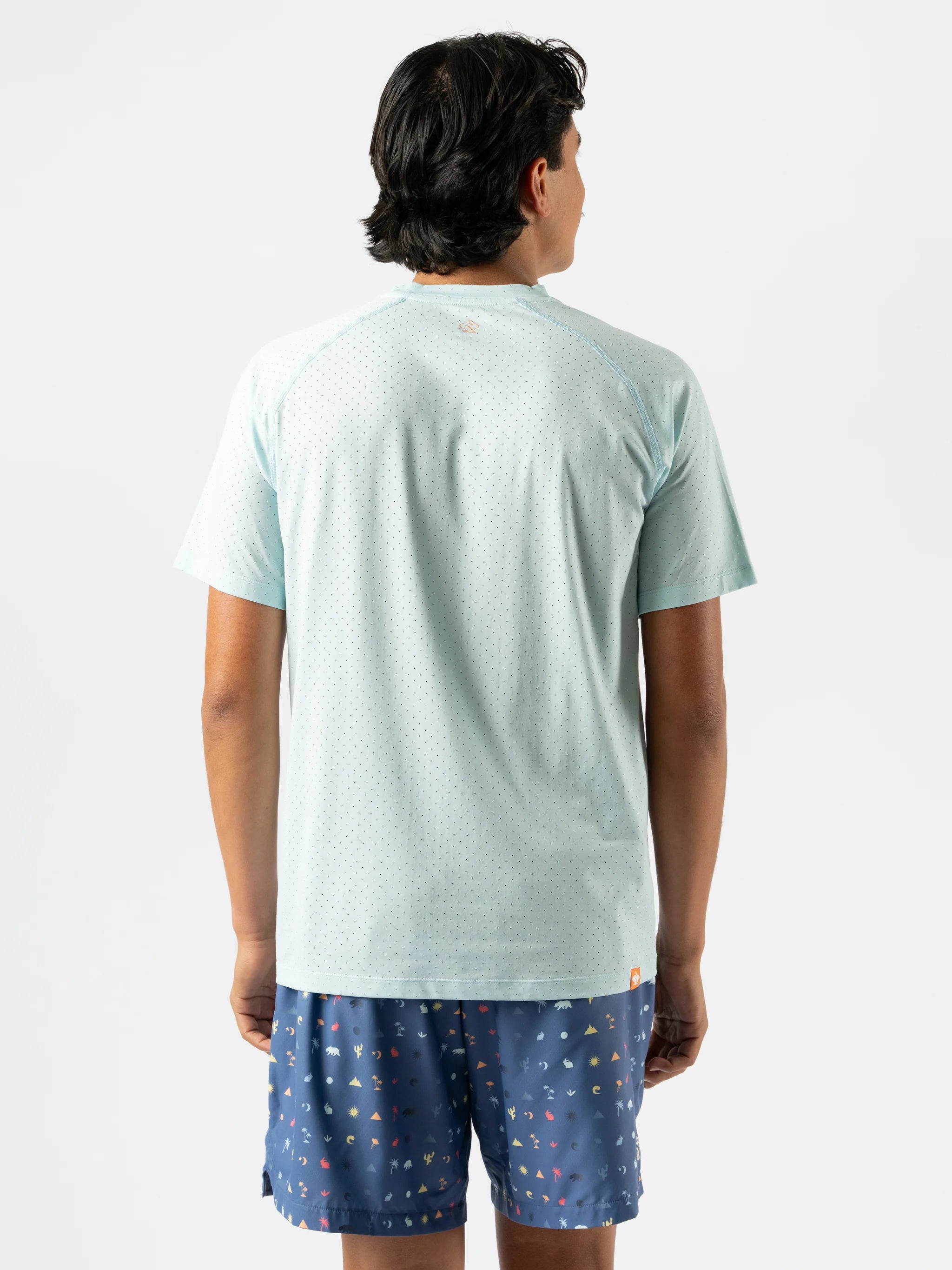 Men's Ice Perf Short Sleeve T-Shirt - Blue Glow | Cool & Comfortable Summer Wear for Casual Outings & Gym Workouts