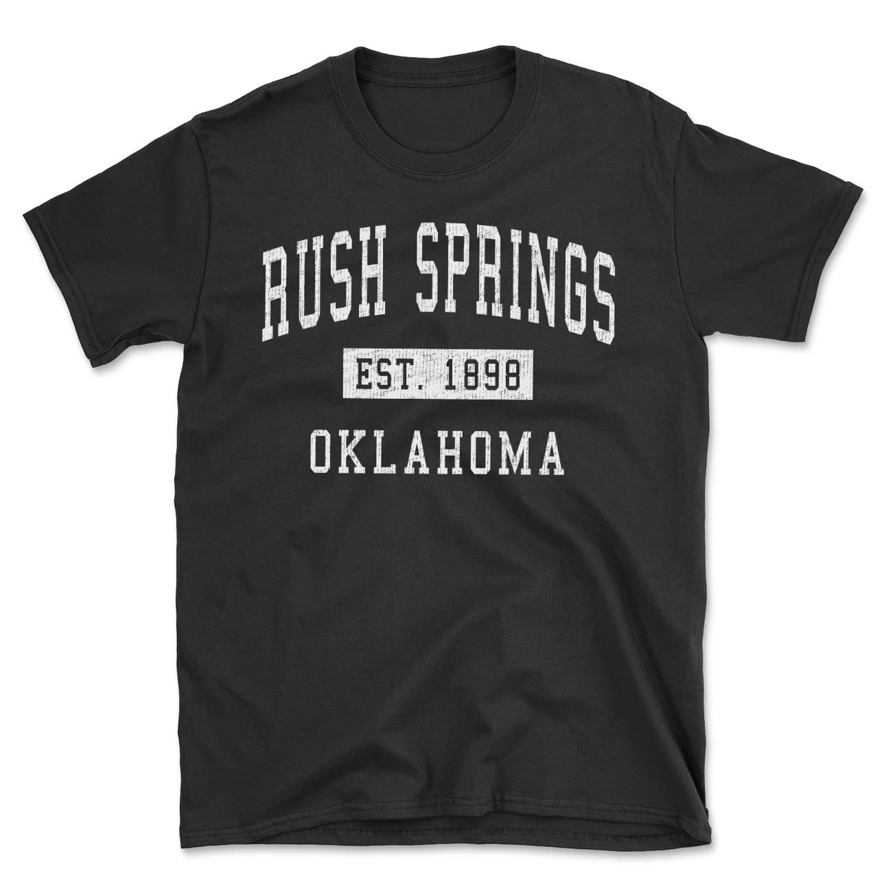 Vintage Rush Springs Oklahoma Classic Cotton T-Shirt for Men | Soft Breathable Comfort Fit | Casual Wear & Everyday Outfits