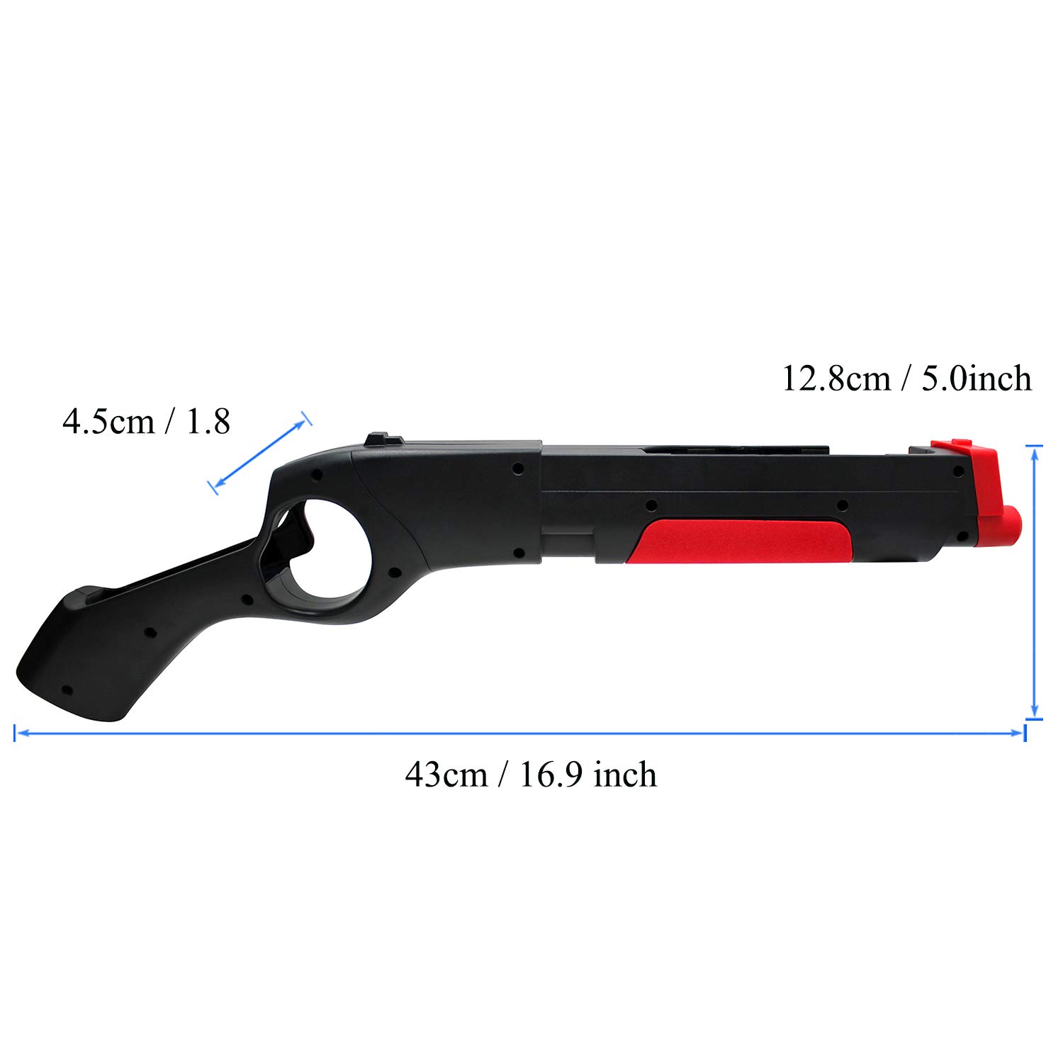 OSTENT Sense Arms Handle Joypad Holder for Nintendo Switch - Ergonomic Grip for Shooting Games | Perfect for FPS, Action & Adventure Gaming