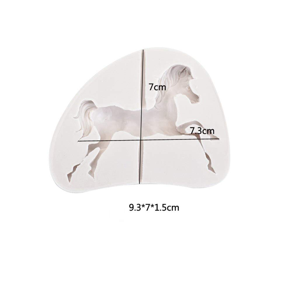 ATX Carousel Horse Silicone Mold for Cake Decorating - Fondant, Gum Paste & Sugar Craft Tool - Perfect for Birthday Cupcakes, Wedding Cakes & DIY Dessert Toppers - Baking & Candy Making Essential