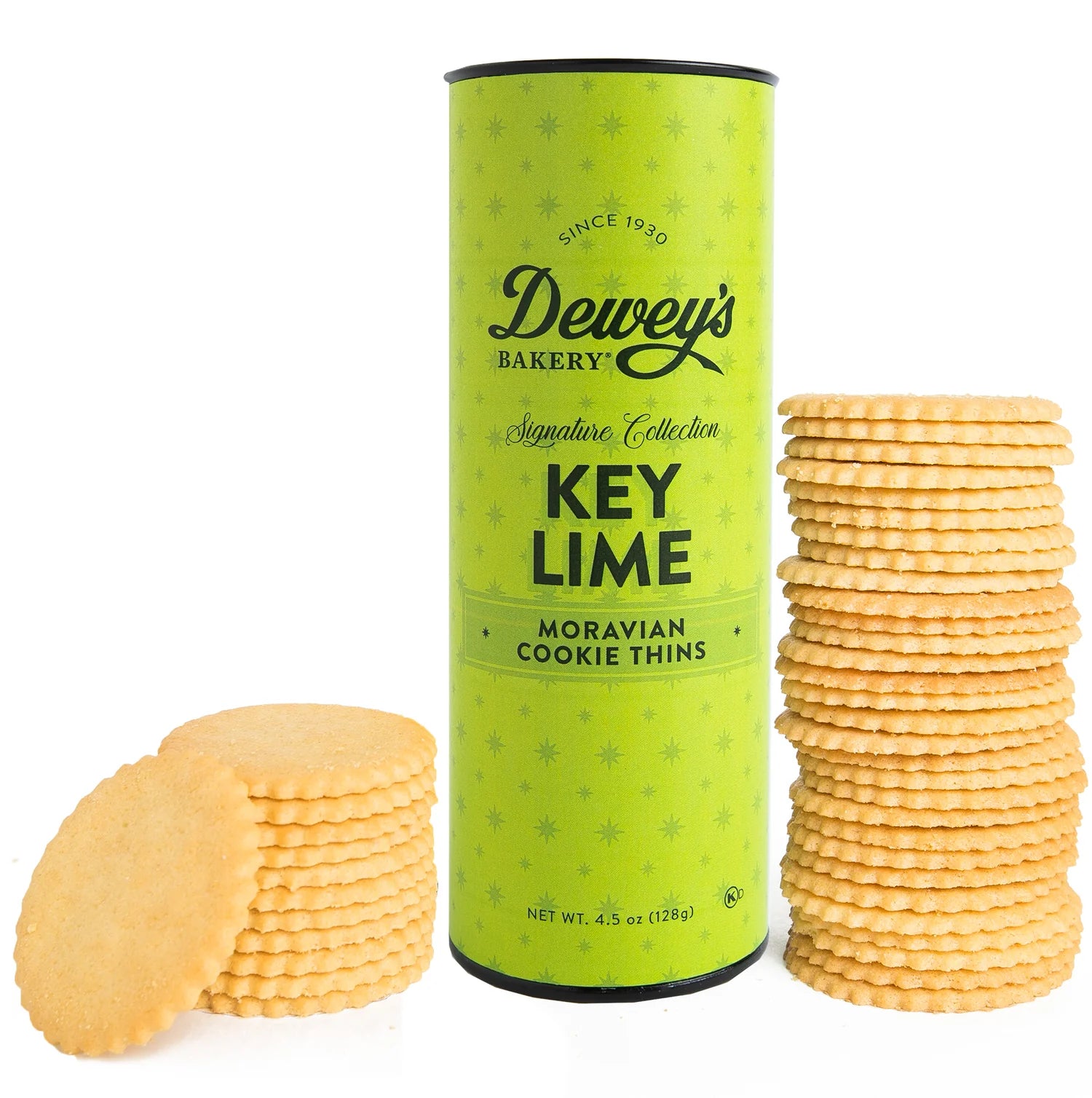 Dewey's Bakery Moravian Cookie Thins - Crispy Traditional Spiced Cookies - Perfect for Holiday Gifts, Tea Time & Dessert Platters