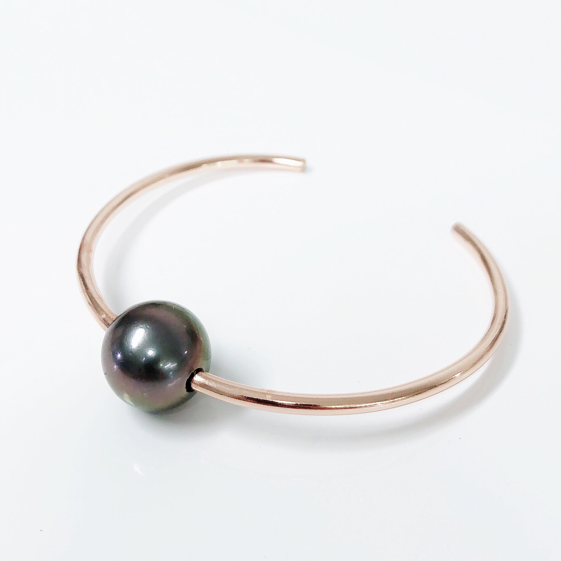 Tahitian Pearl Cuff Bracelet (B296) - Elegant Handmade Jewelry for Women, Perfect for Weddings, Parties & Special Occasions