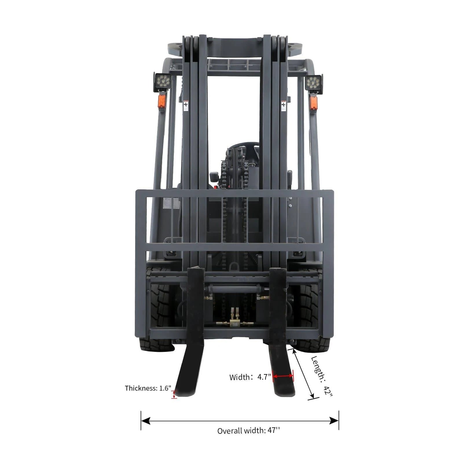 Apollolift 3-Wheel Electric Forklift with Lithium-Ion Battery - 220
