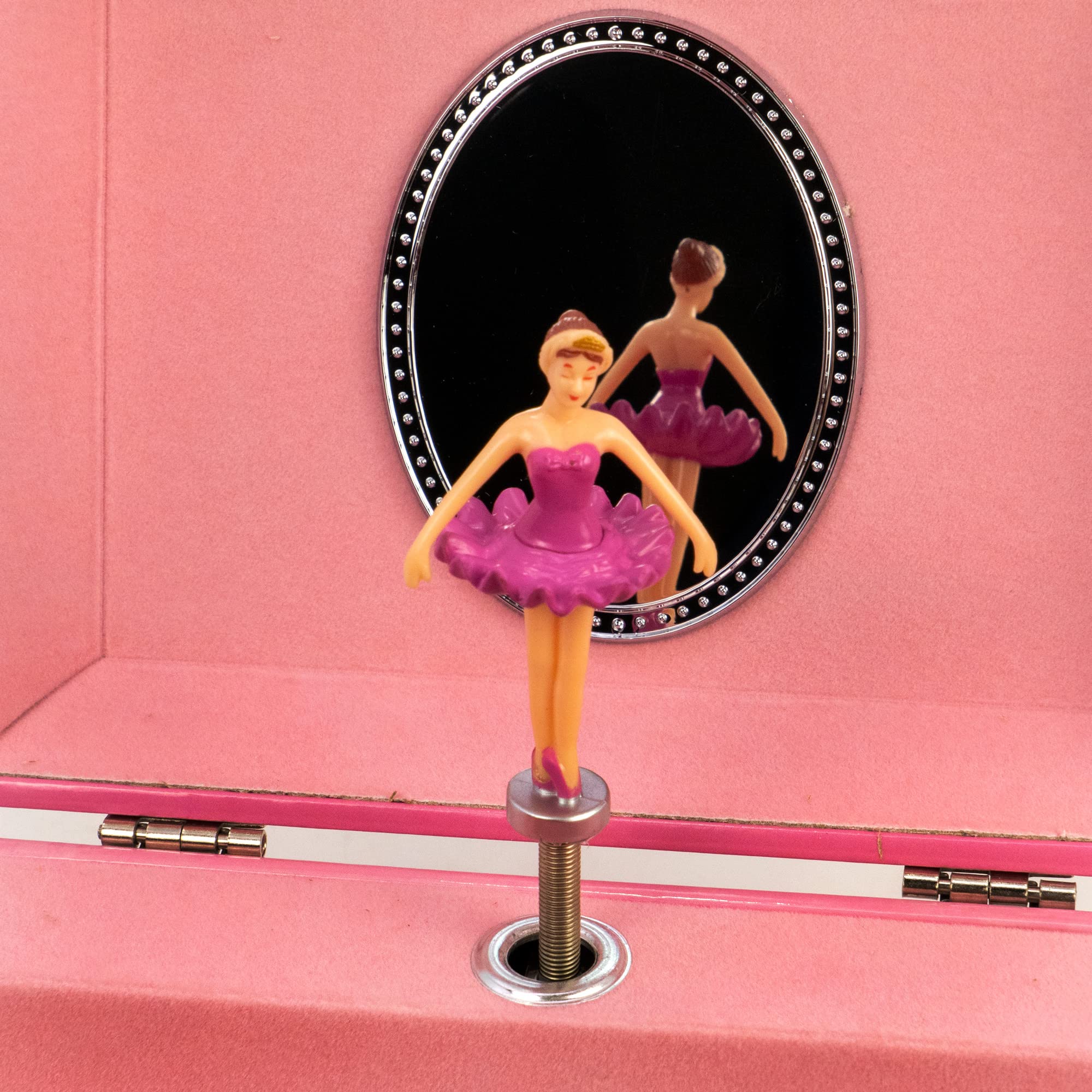 San Francisco Music Box Company - Ballet Dancing Keepsake Musical Jewelry Box with Mirror | Elegant Gift for Dancers, Ballerinas & Music Lovers | Perfect for Birthdays, Anniversaries & Special Occasions