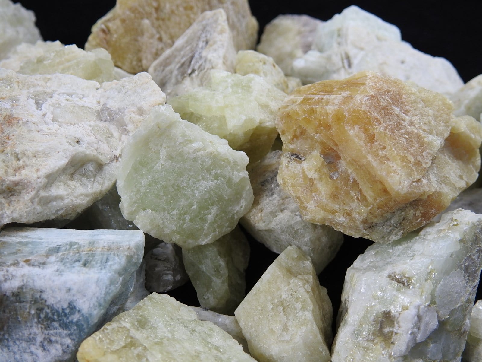 Aquamarine Gemstone - 2.5 lb Bulk Lot | Wholesale Closeout Sale for Jewelry Making, Crystal Healing & Home Decor