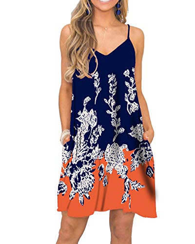 Floral Orange Blue
