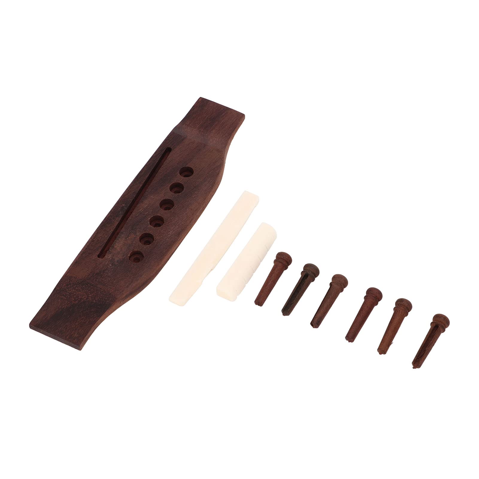 **Acoustic Guitar Bridge Parts - Replacement Up & Down Saddle, String Nails & Instrument Accessories for Guitar Repair & Maintenance | Perfect for DIY Fixes & Professional Setups**