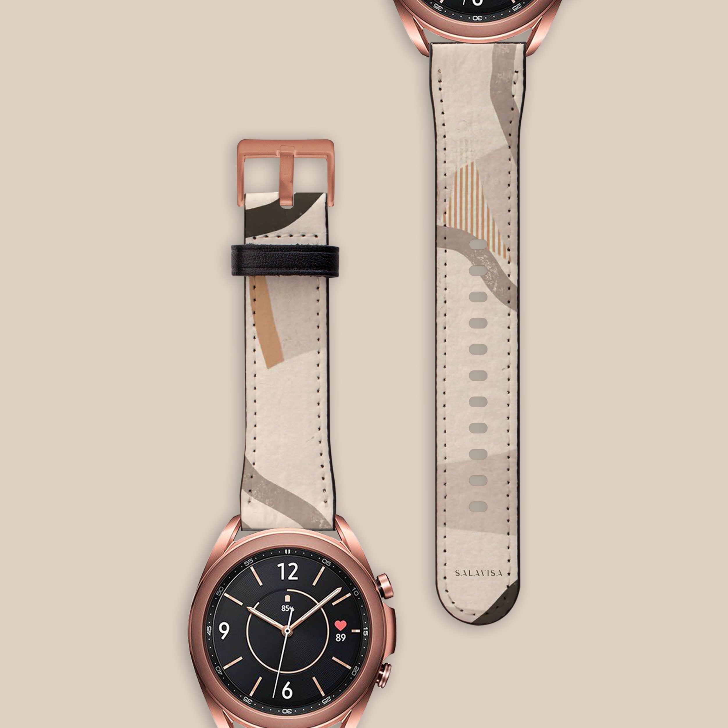 Organic Coffee Galaxy Watch Band - Eco-Friendly & Stylish Smartwatch Strap for Samsung Galaxy Watch - Perfect for Fitness, Work & Everyday Wear
