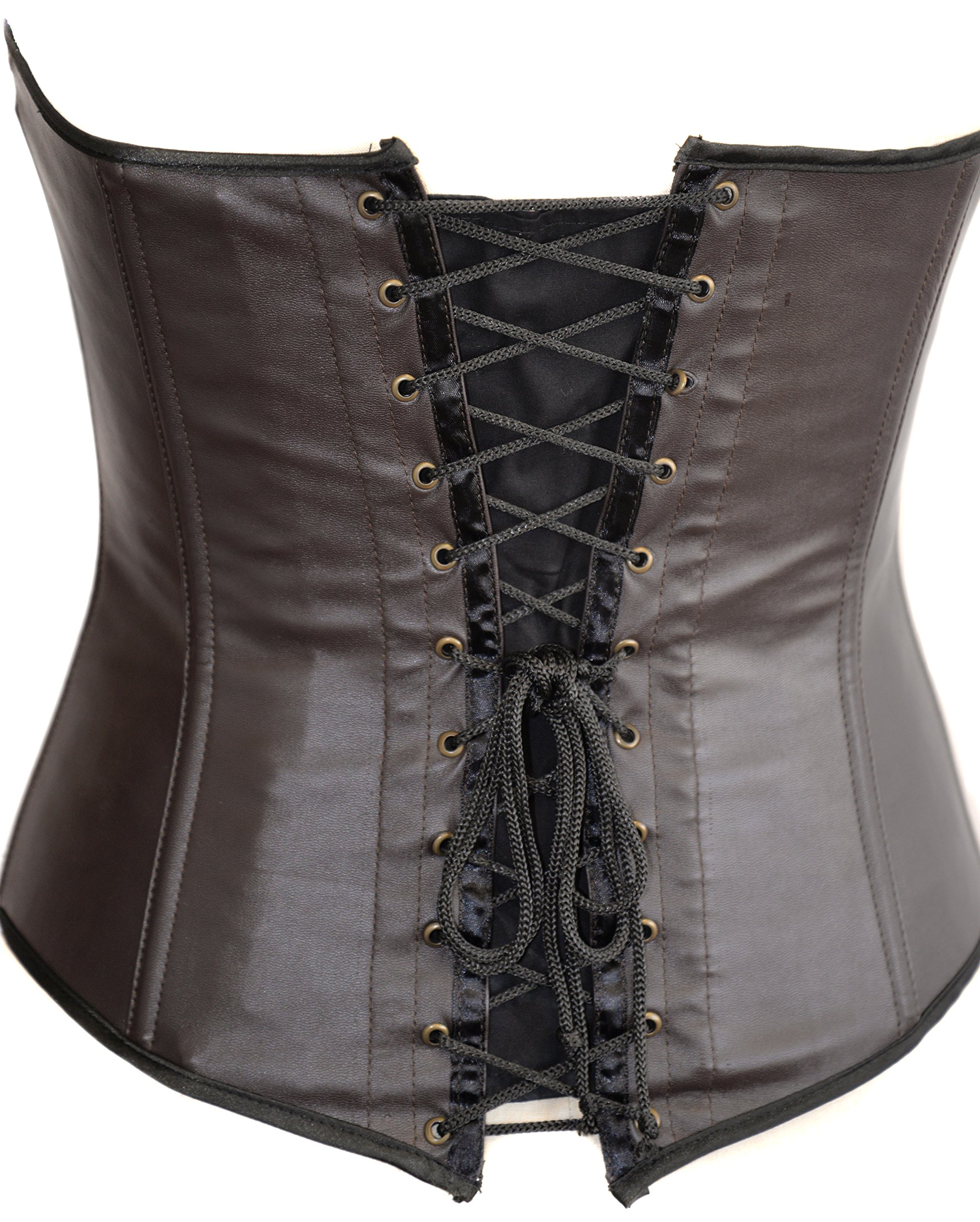 Women's Gothic Lace-Up Corset Top - Victorian Style Bustier for Waist Training, Cosplay & Burlesque Outfits - Perfect for Halloween, Costume Parties & Steampunk Fashion