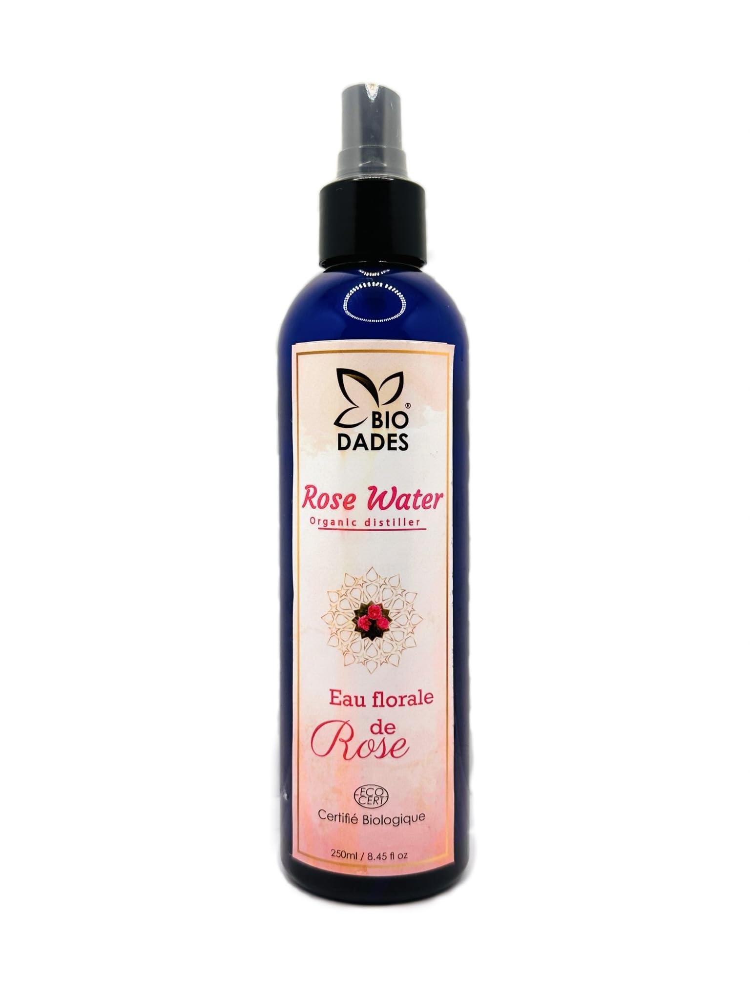 Organic Damascus Rose Water - 200ml - 100% Pure Natural Facial Toner & Hydrating Mist for Face, Eyes, Body & Hair - Vegan Skincare & Aromatherapy for Dry Skin & Relaxation
