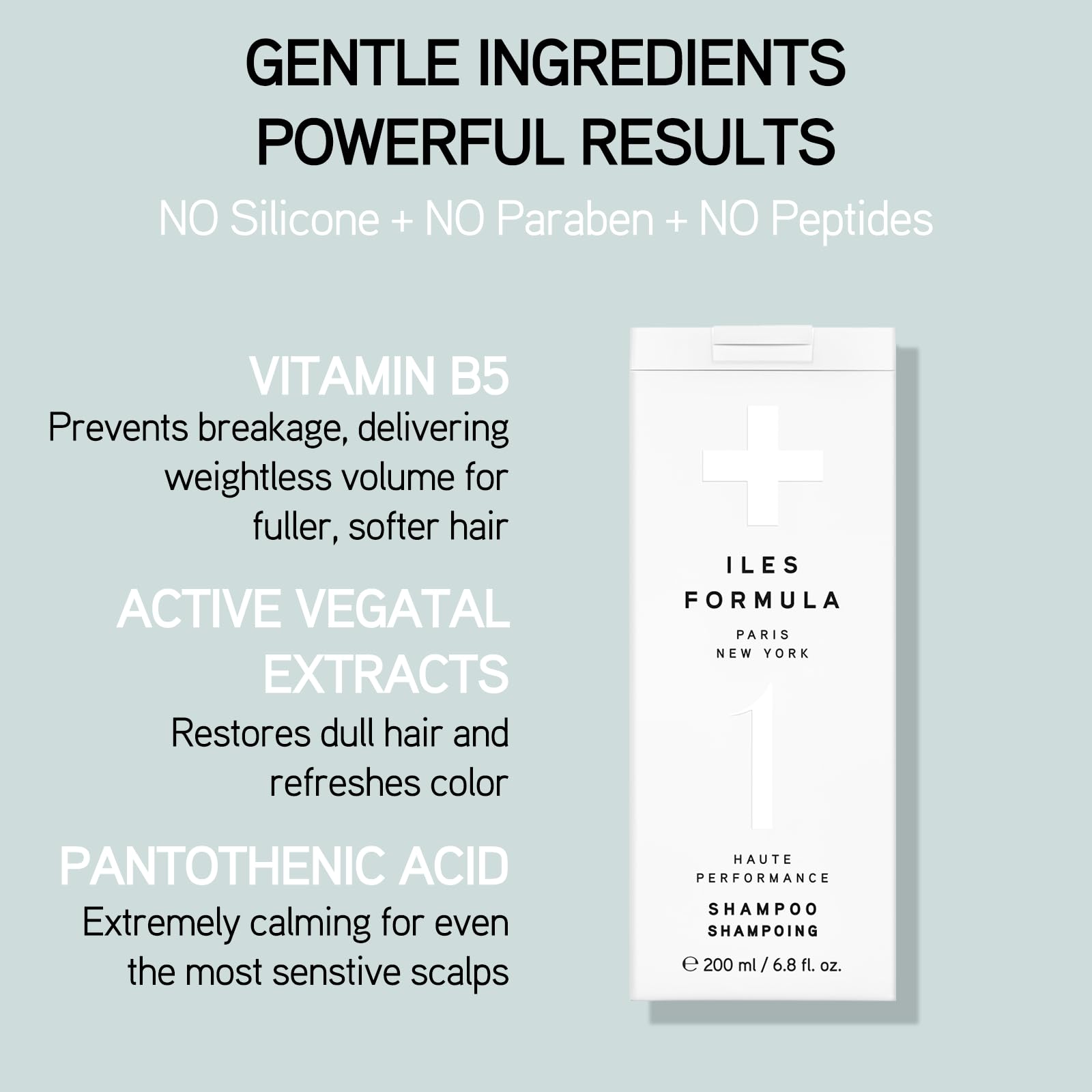 ILES FORMULA Haute Performance Shampoo & Conditioner Set with Scalp & Hair Rejuvenating Booster - Deep Cleansing, Detangling, Stops Breakage, Reduces Hair Loss & Promotes Growth | For Damaged, Dry Hair & Scalp Care at Home or Salon