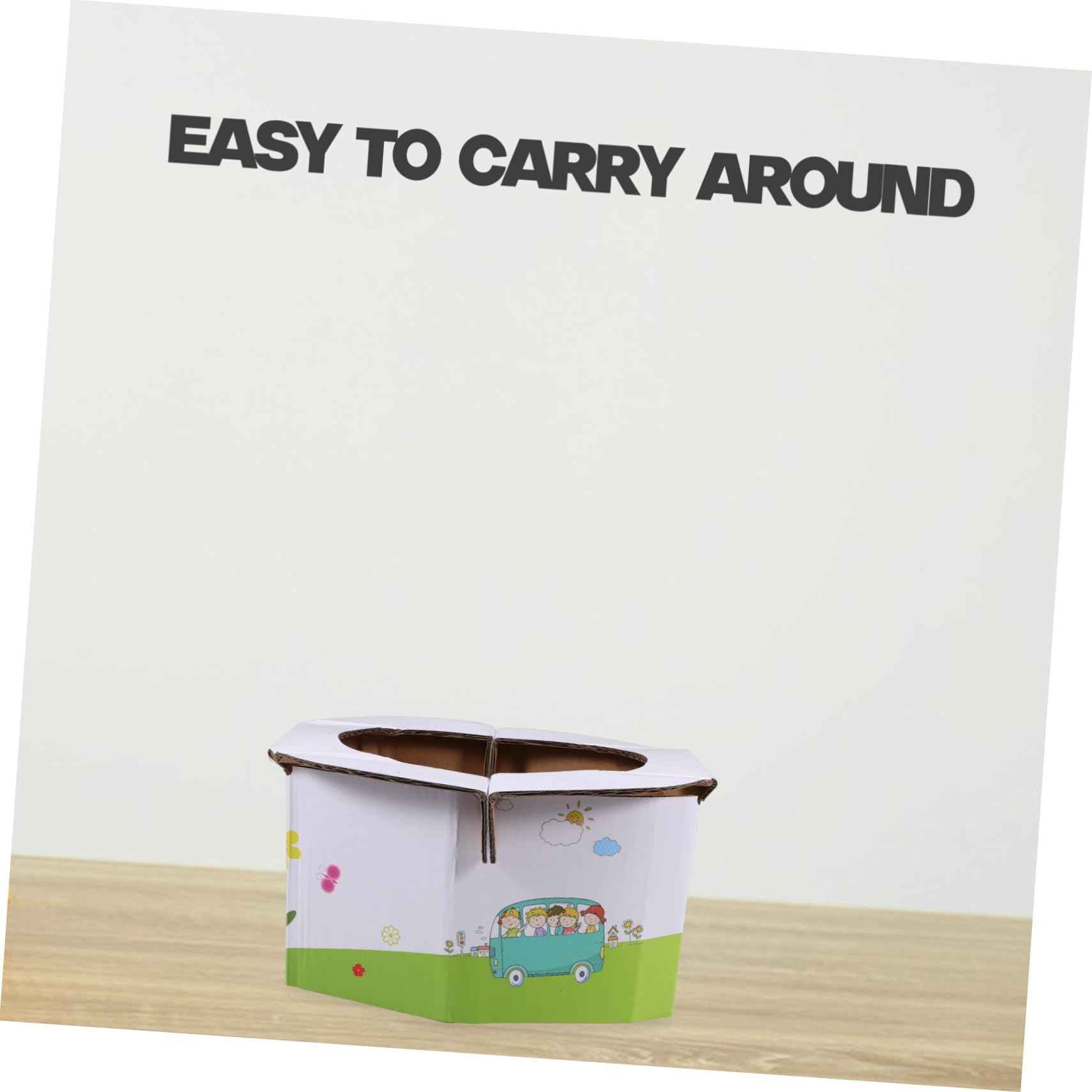 HAPINARY 2-Pack Portable Toilet for Camping & Travel - Lightweight White Plastic Commode with Potty Seat - Ideal for Outdoor Adventures, Road Trips & Emergency Use