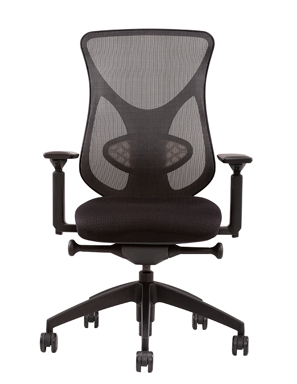 MIDCELLI 2800 Series Black Mid Back Mesh Office Chair - Ergonomic Support for Home & Office Workspaces
