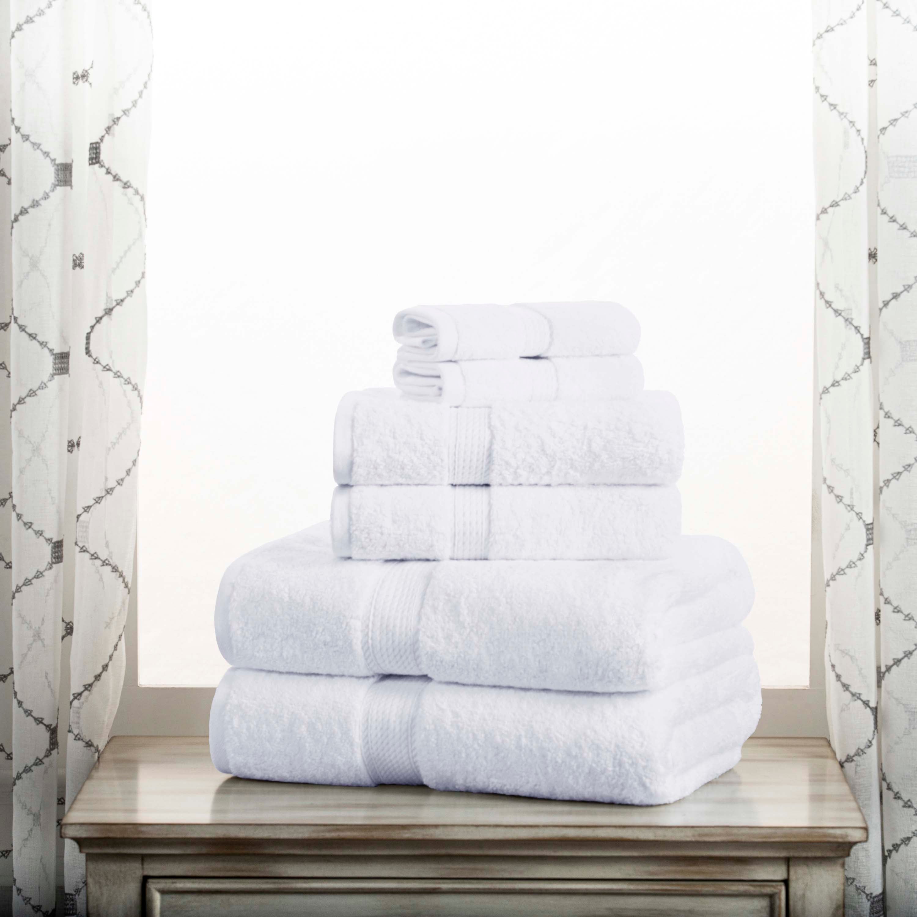 Premium 6-Piece Egyptian Cotton Towel Set - Ultra Soft, Heavyweight & Luxurious Bath Towels for Spa, Hotel & Home Use