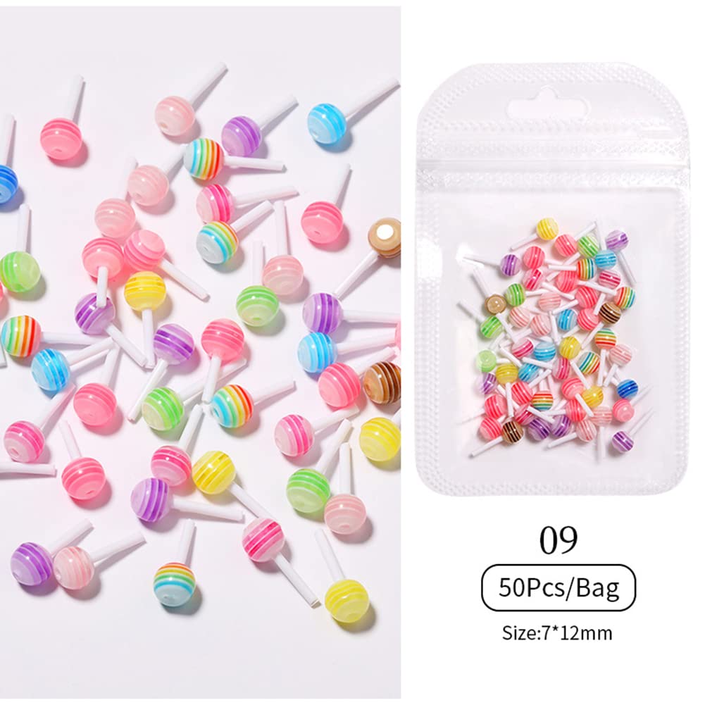 3D Cute Nail Art Charms - Resin Bow Candy Nail Decorations for Women & Girls | DIY Nail Art Supplies & Crafting Accessories | Perfect for Manicures, Nail Salons, and Party Nail Designs