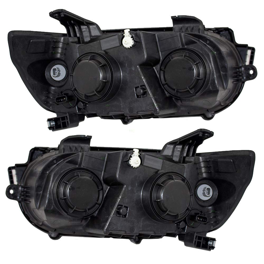 Brock Replacement Headlight Assembly Set for 2012-2015 Chevy Sonic - Driver & Passenger Side Headlights (Part# 96830971, 96830972) | Perfect for Night Driving & Foggy Conditions
