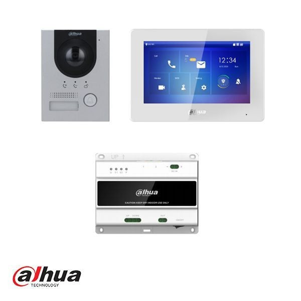 2-Wire Video Intercom System Kit - Secure Home & Office Communication for Apartments, Gated Communities & Businesses