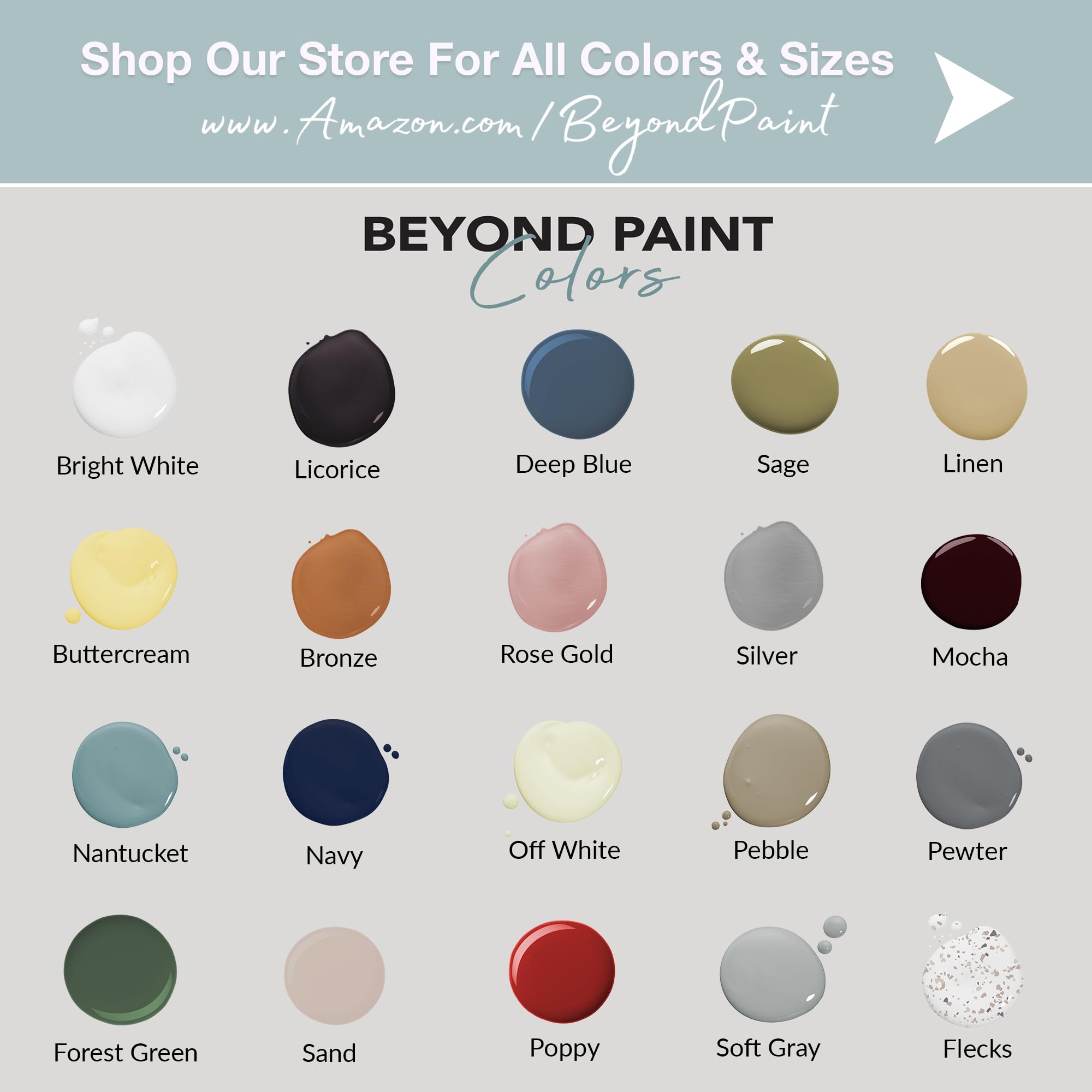 Beyond Paint All-in-One Refinishing Paint - No Sanding Required, Matte Finish for Cabinets, Countertops, Furniture & Doors - 1 Pint, Bright White - Perfect for Kitchen Remodeling, Bathroom Upgrades & DIY Home Decor Projects
