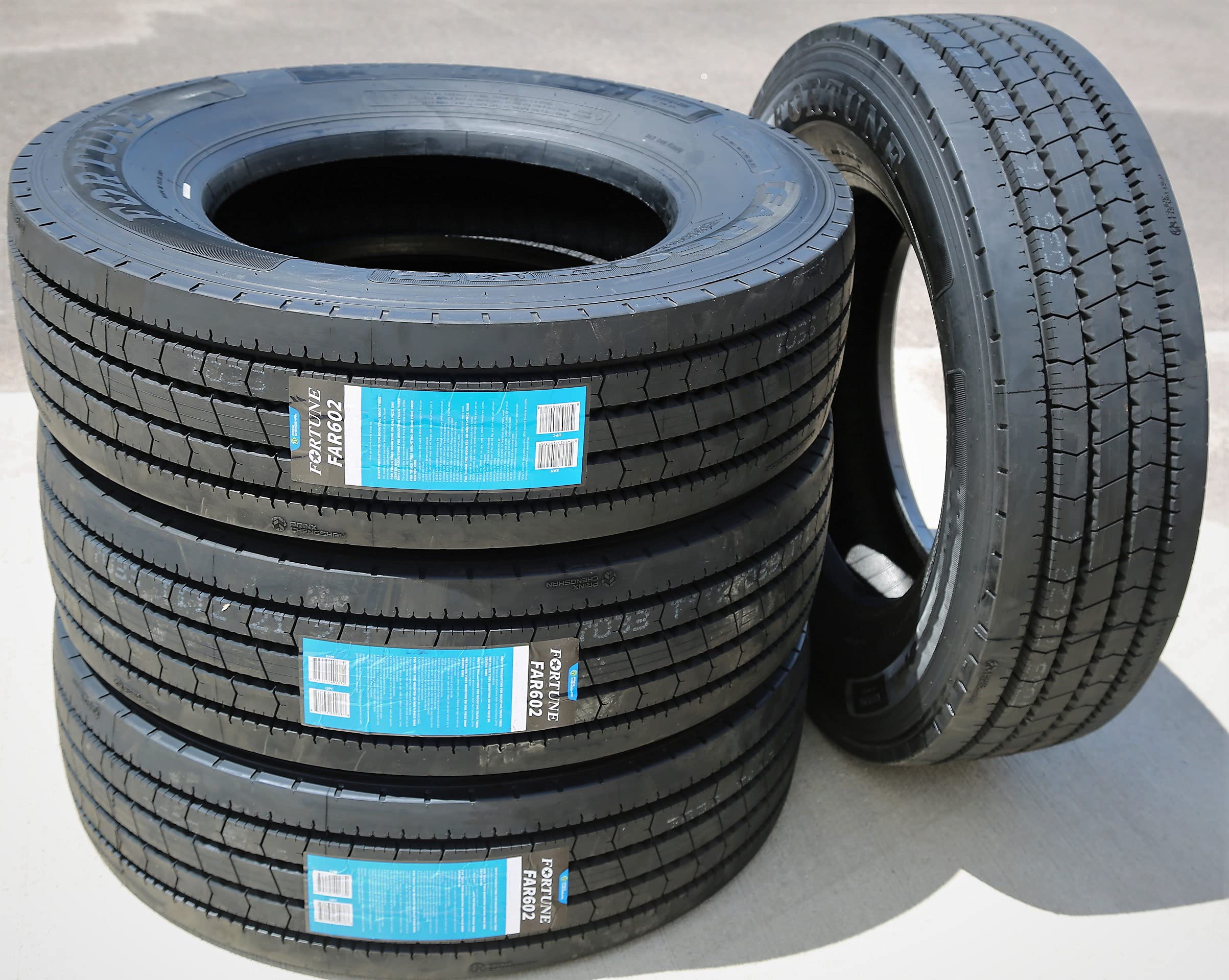 FAR602 215/75R17.5 135/133L H Commercial Truck Tire - Heavy Duty All-Season Tires for Semi Trucks & Trailers - Ideal for Long Haul Transport & Highway Driving