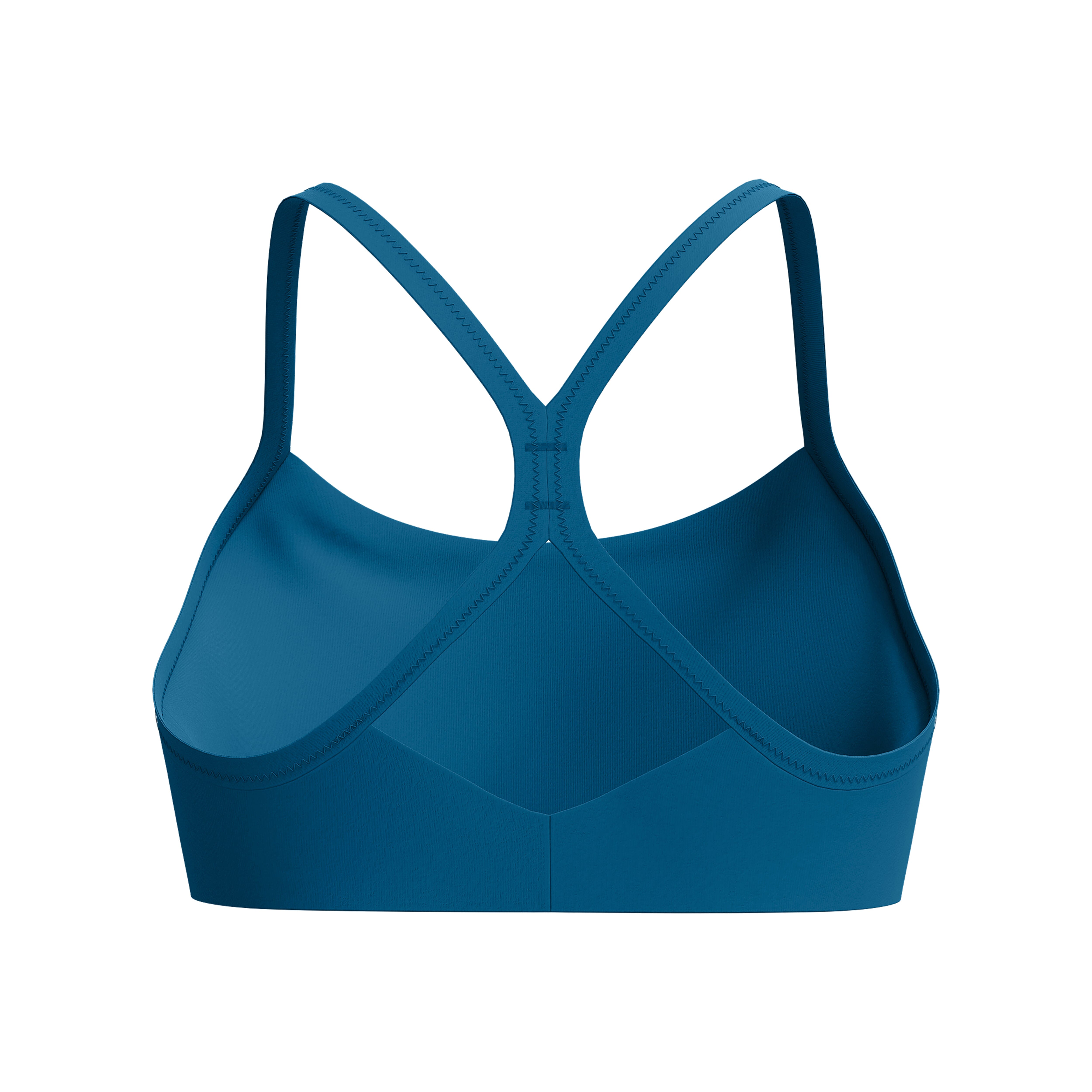 Speedo Women's Solid Racerback Bikini Top - Dark Teal Blue Swimwear for Swimming, Surfing & Beach Activities