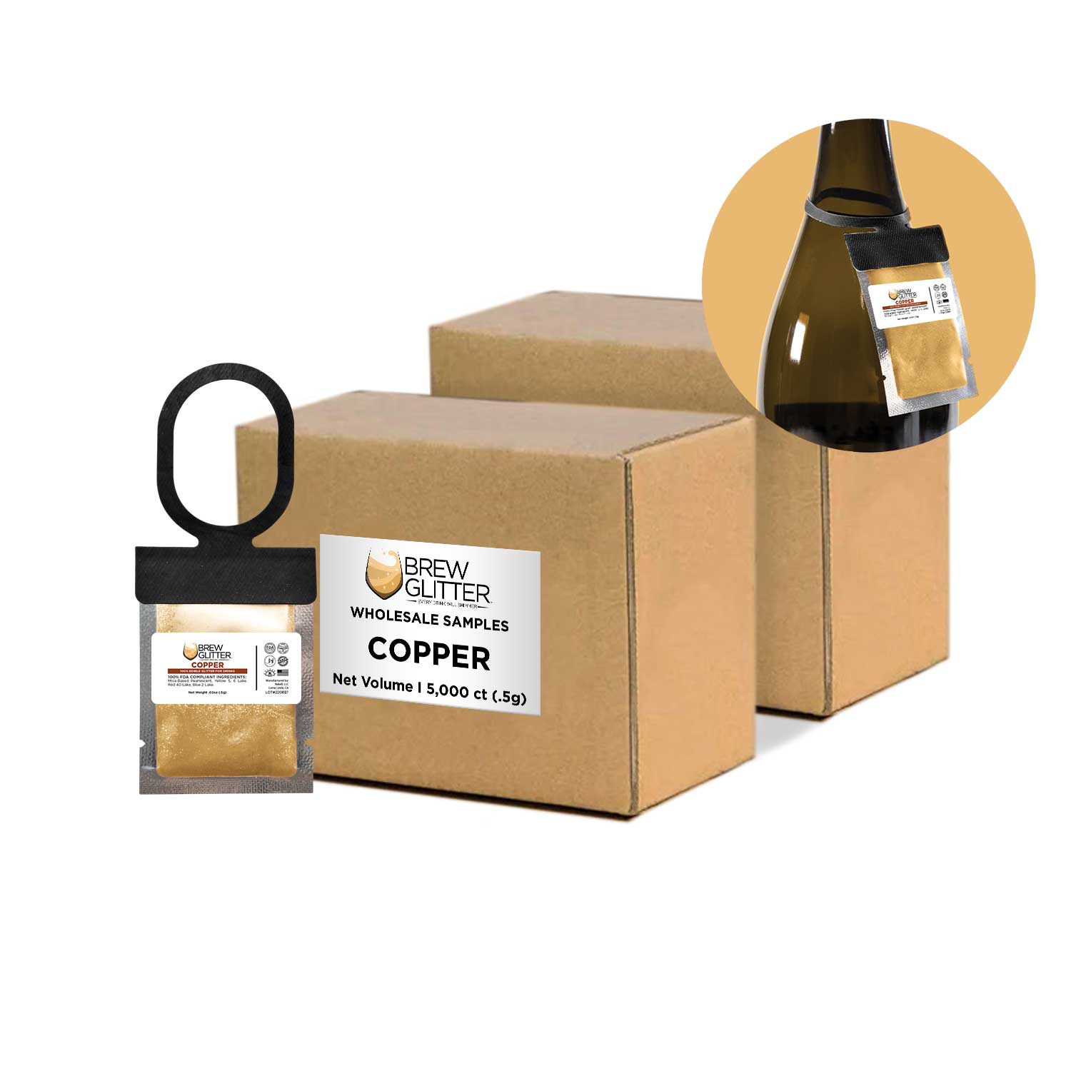 Wholesale Copper Brew Glitter® Neck Gaiter - Stylish & Breathable Face Cover for Outdoor Activities, Hiking, and Winter Sports