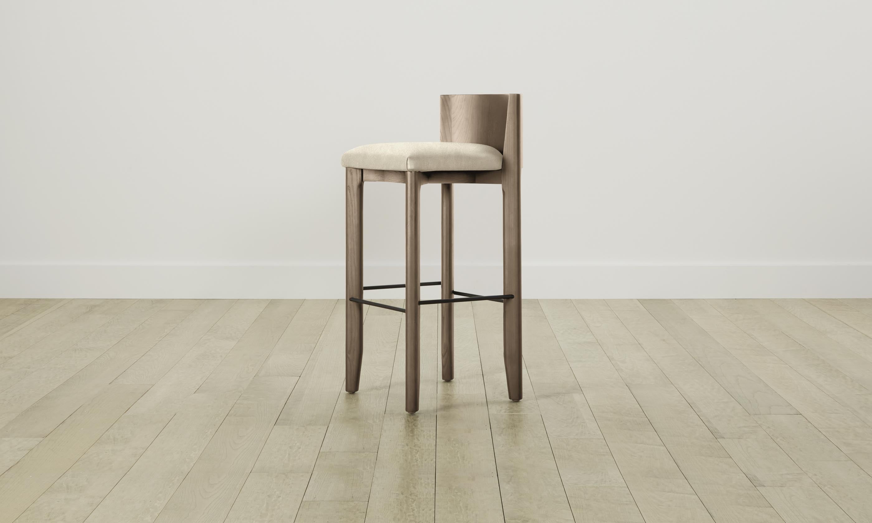 Premium Delancey Bar & Counter Stool - Genuine Tuscan Leather in Bisque Color - Perfect for Kitchen Islands, Home Bars & Modern Dining Areas