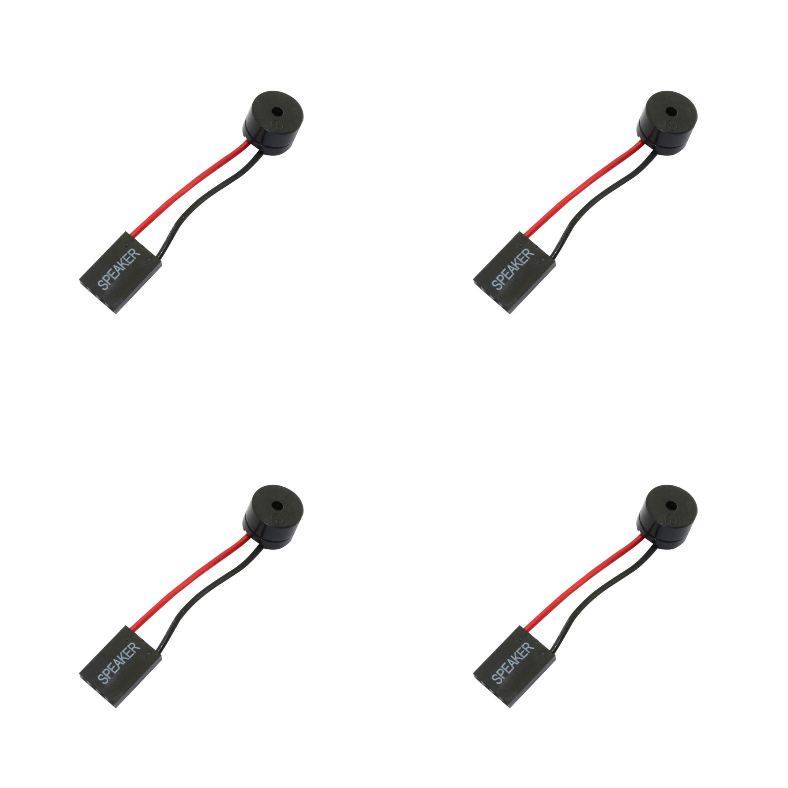 4-Piece Pro3D Mini Plug Buzzer for PC Internal BIOS Computer Motherboard - Perfect for DIY Computer Builds & Troubleshooting
