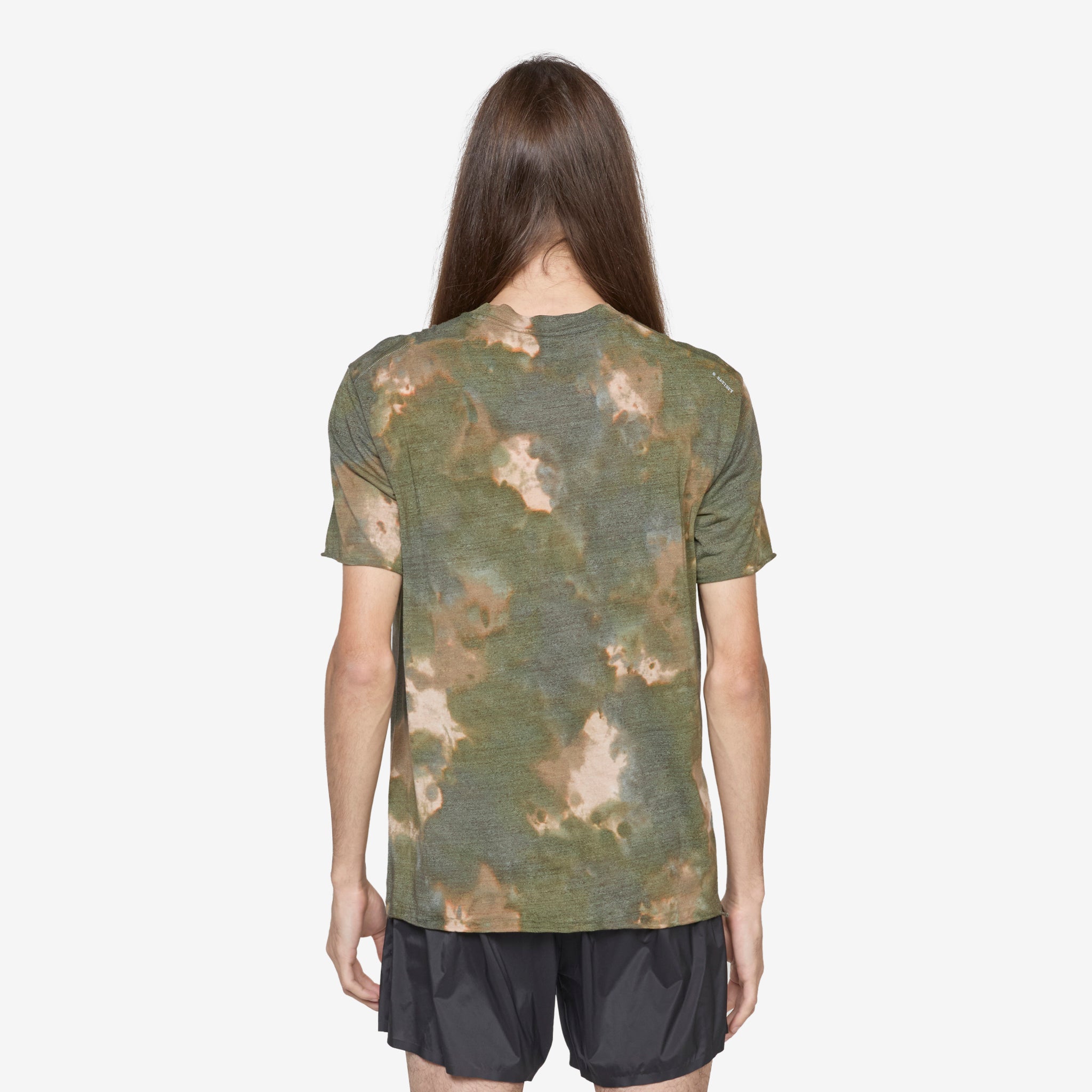 CloudMerino™ Cordura® Batik Military Olive T-Shirt - Durable & Comfortable Performance Tee for Outdoor Adventures & Tactical Wear