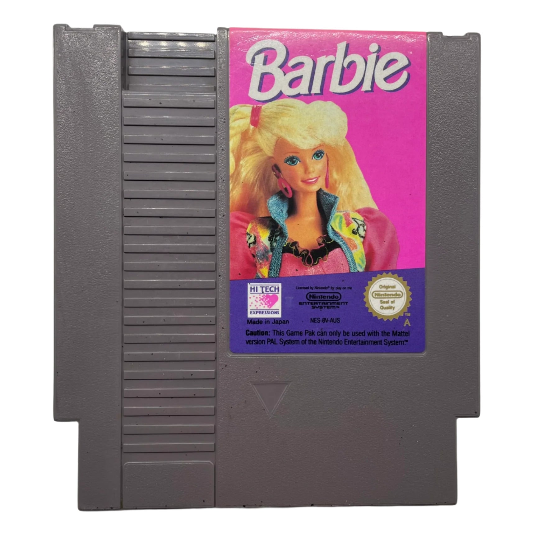 Original Barbie NES Nintendo Entertainment System Game Cartridge - Classic Retro Video Game for Collectors & Gamers - Perfect for Nostalgic Gaming Nights & Vintage Console Collections