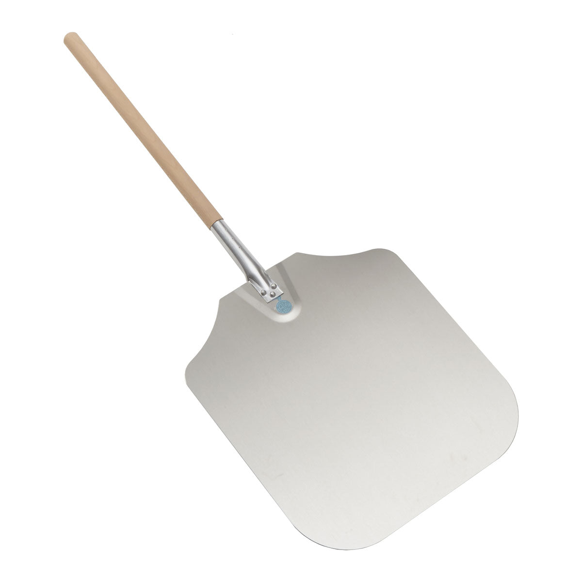 American Metalcraft 4016 Aluminum Pizza Peel with Wooden Handle - 16 x 18 Inch Commercial Pizza Paddle for Baking, Serving & Outdoor Cooking
