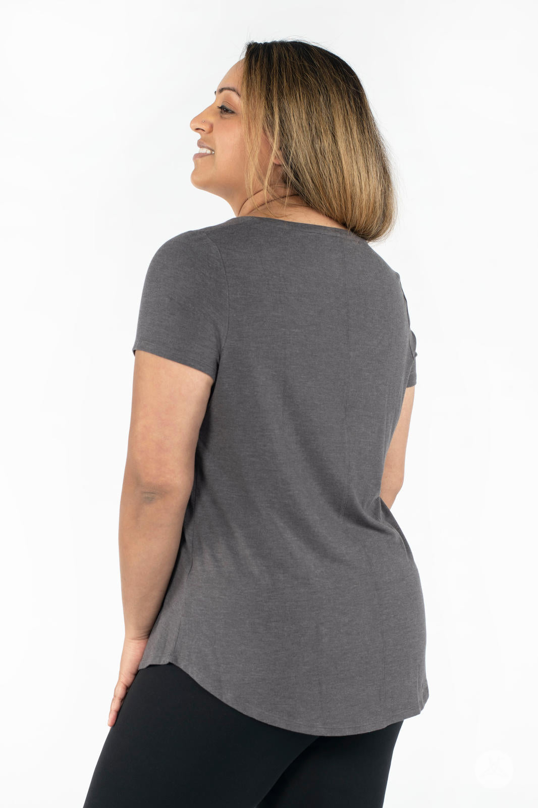 Women's Soft Scoop Neck T-Shirt - Comfortable Casual Basic Tee for Everyday Wear | Perfect for Layering, Work, and Weekend Outfits