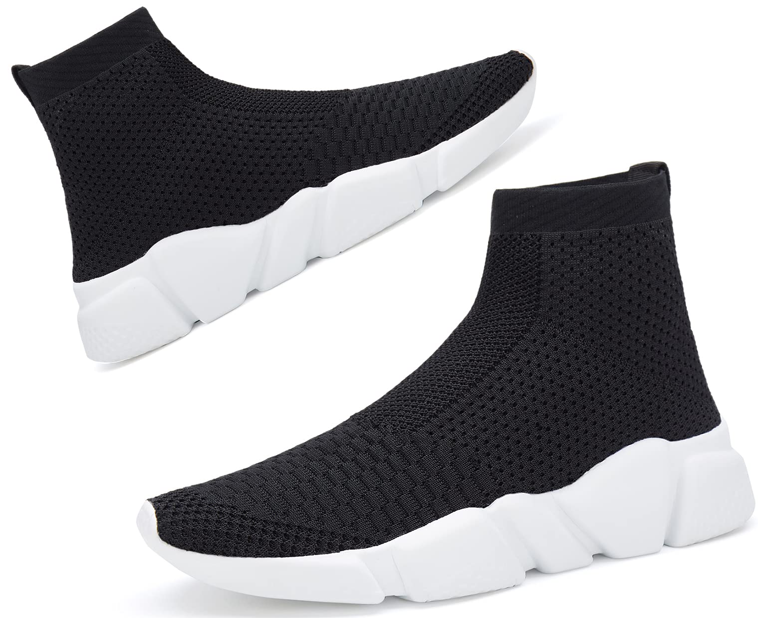 Santiro Women's Lightweight Slip-On High Top Sneakers - Comfortable Gym & Walking Shoes for Women - Perfect for Workouts, Running, and Casual Wear