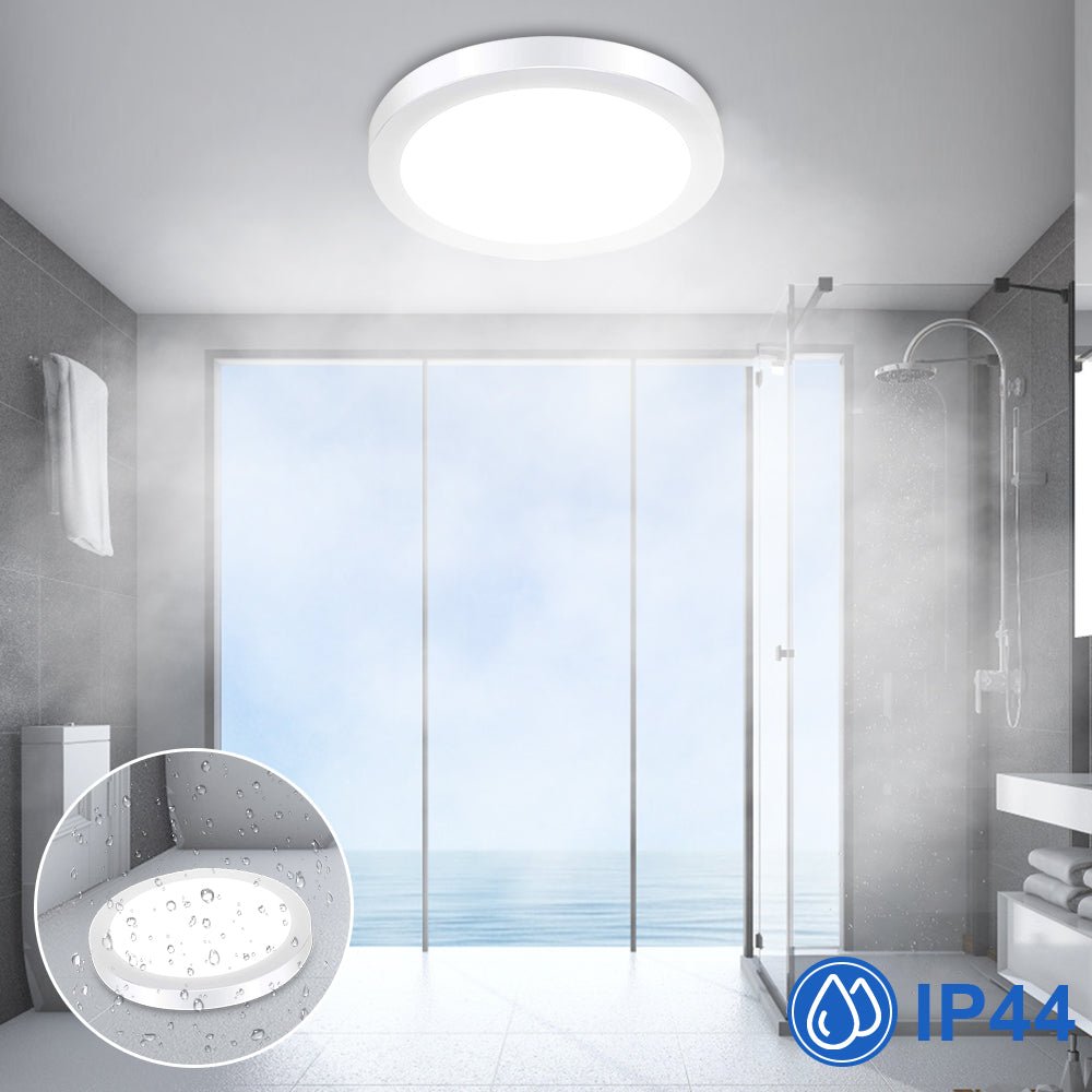 Depuley 24W/18W/12W Ultra-Thin LED Ceiling Light Fixture - Round Flush Mount Downlight for Closet, Bedroom, Kitchen, Dining Room, Kids Room & Dorm - 5000K Daylight White / 3000K Warm White - Energy-Efficient Modern Lighting for Home & Office Spaces