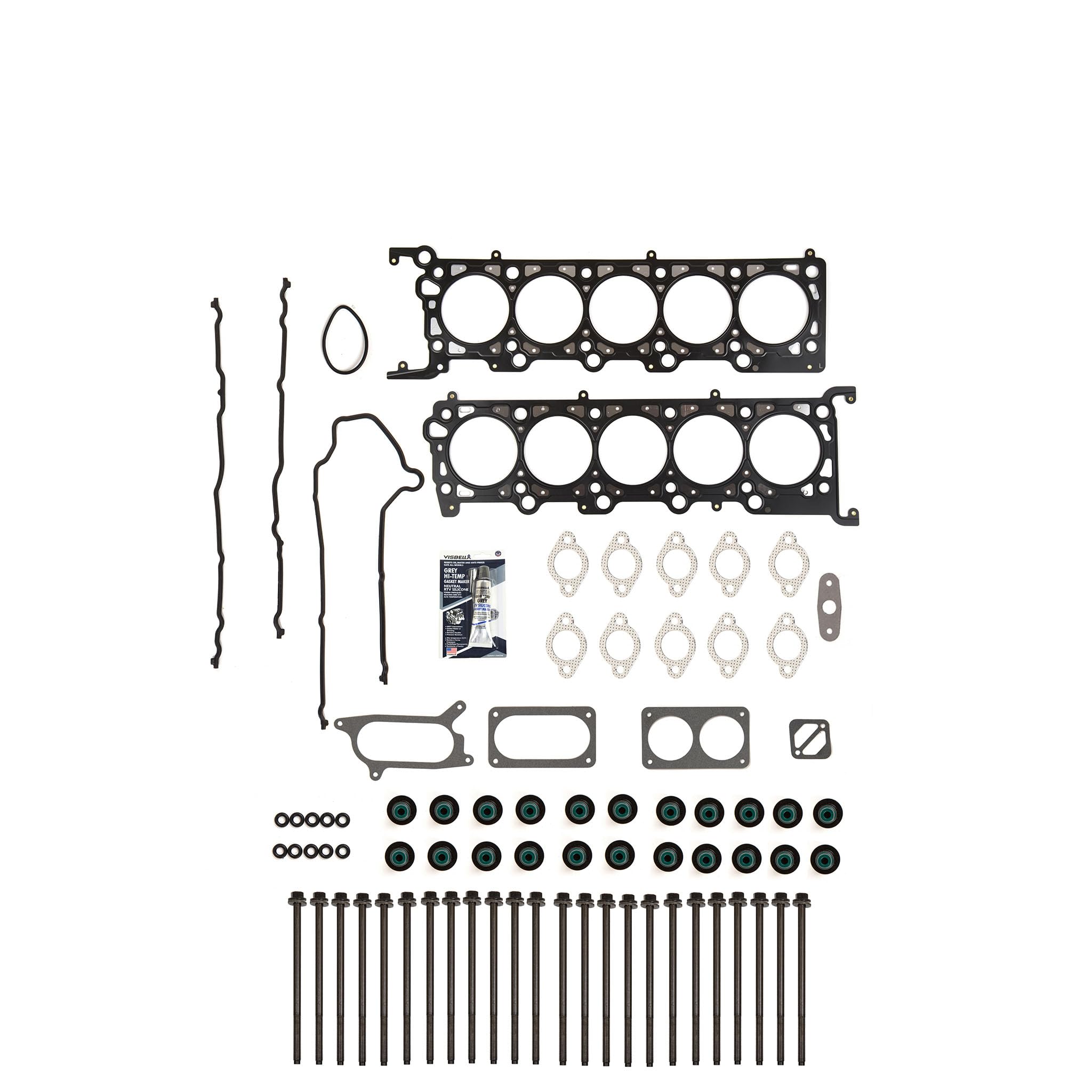 MA-9761242120 Head Gasket Bolts Set Compatible With 1997-2002 Ford Excursion F-250 F-350 E-350 6.8L SOHC V10 - Engine Repair & Maintenance Replacement Parts for DIY Mechanics & Auto Shops