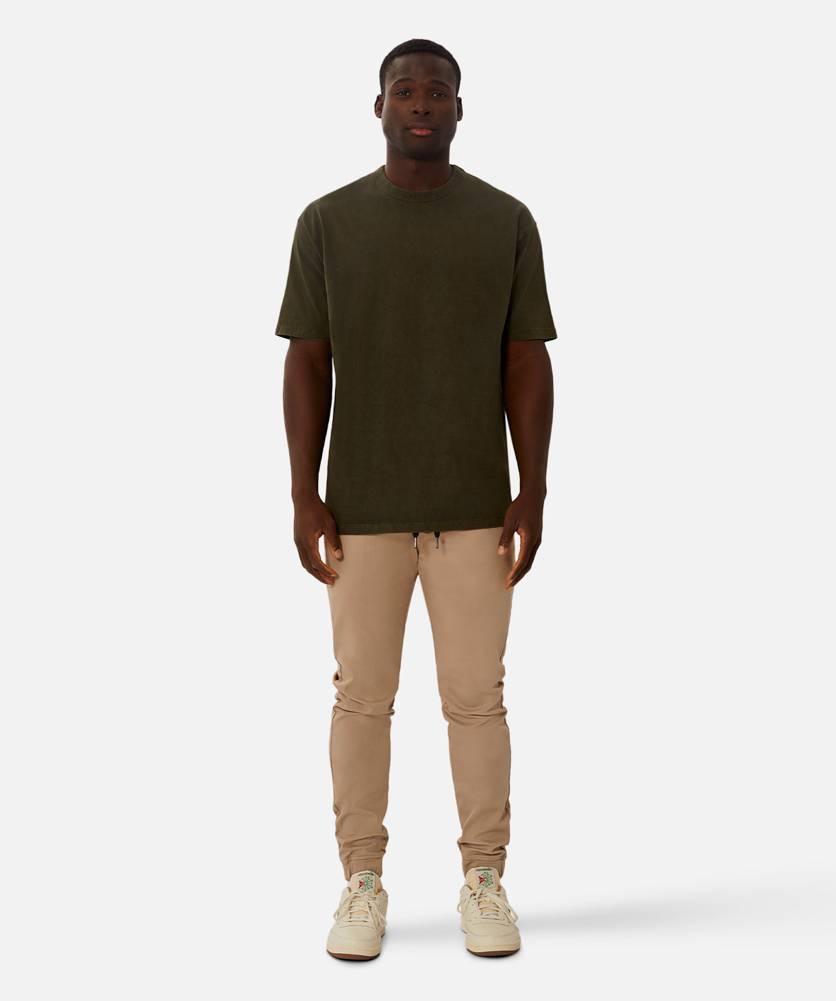 The Drifter Chino Pant for Men - Comfortable Slim Fit Stretch Stone Khaki Pants | Casual Office Wear & Travel Outfits