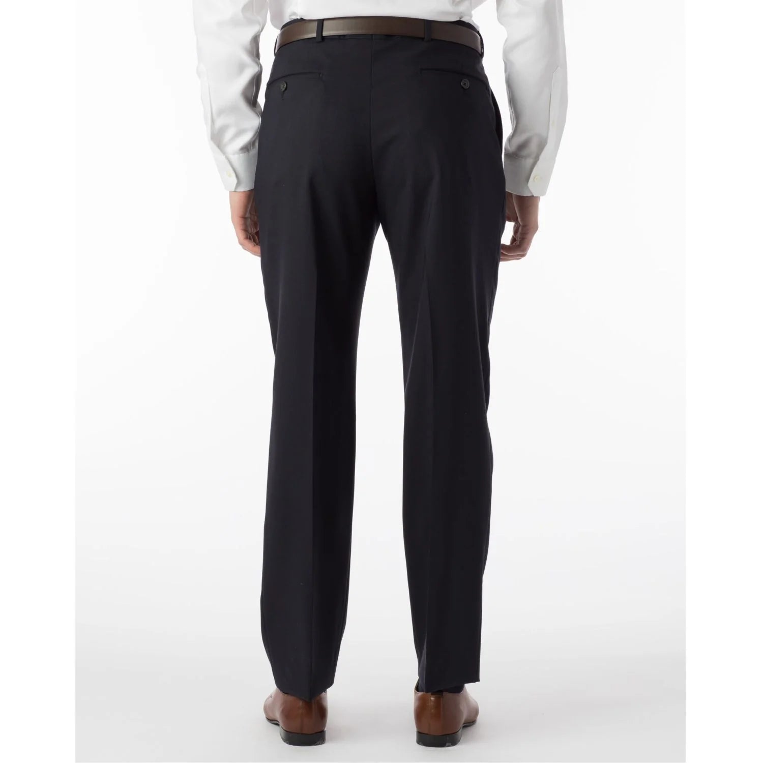 Allen Oniel Navy Dress Slacks for Men - Classic Slim Fit Formal Pants for Office, Business & Wedding Events