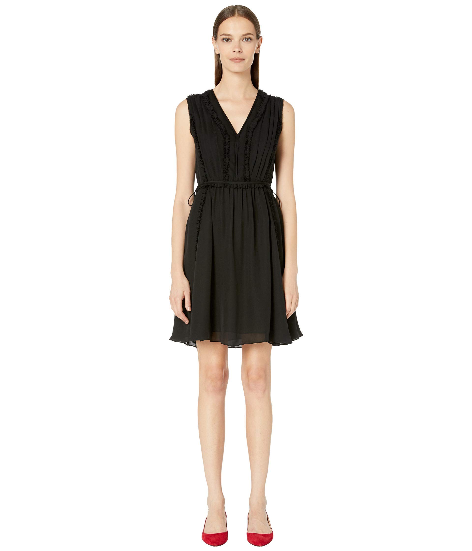 Jason Wu Women's Silk V-Neck Dress - Elegant & Comfortable Formal Wear for Office, Cocktail Parties & Special Occasions