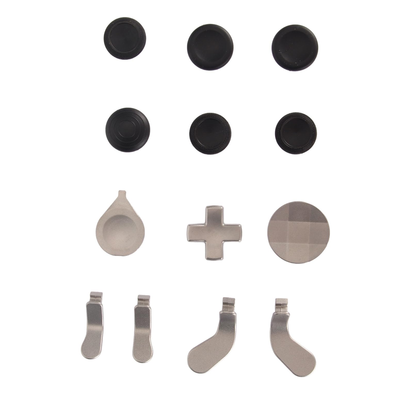 Xbox One Elite Series 2 Controller Replacement Thumbsticks & Paddle Kit - 12-in-1 Accessories Set (Silver) | Compatible with Xbox Elite 2 Controller for Gaming, Streaming & Esports