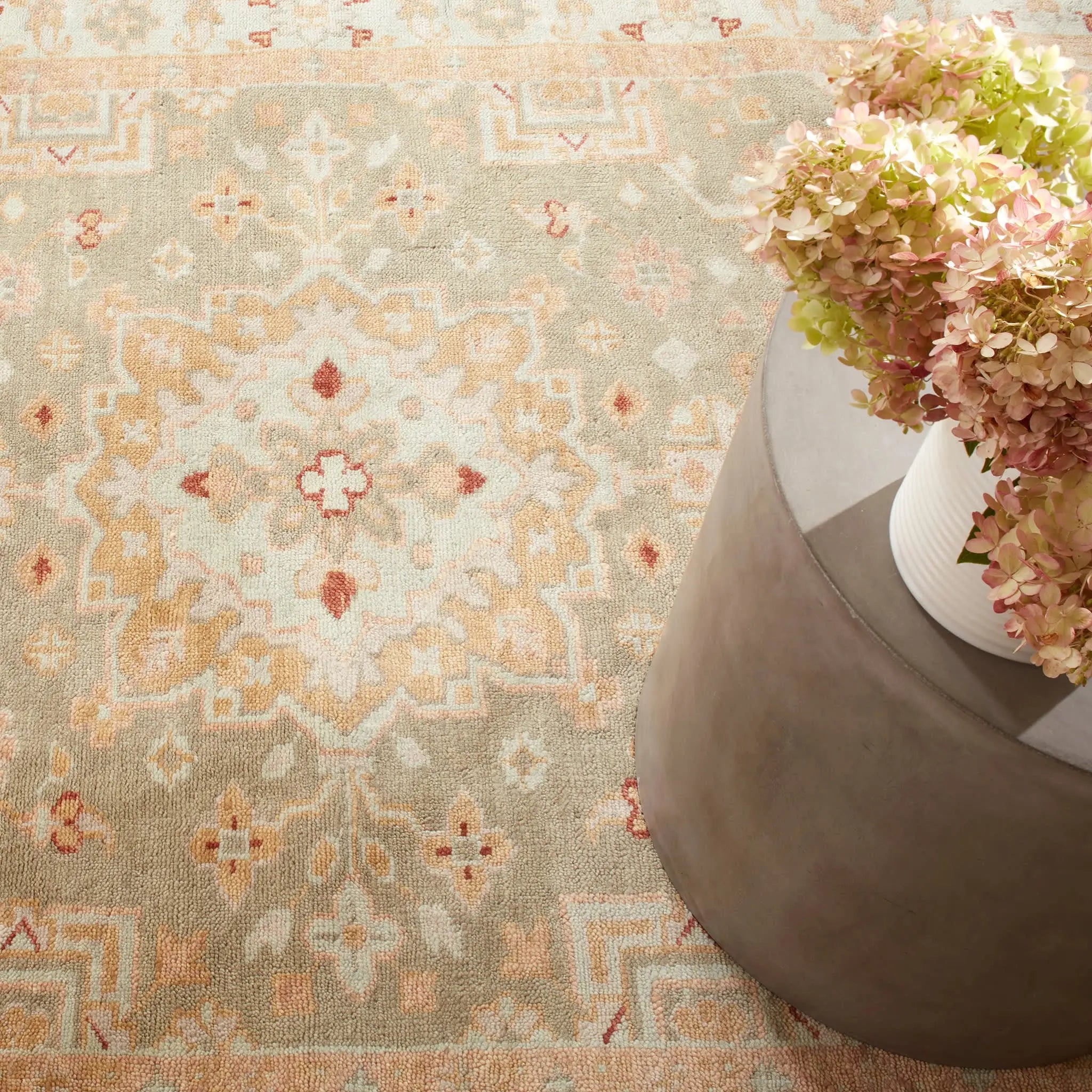 Dash & Albert Kendra Sky Hand Knotted Wool Rug - Soft & Durable 5'x8' Area Rug for Living Room, Bedroom & Nursery Decor