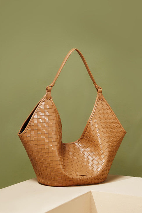 Effortless Woven Shoulder Carry Bag - Stylish & Lightweight Crossbody Purse for Women - Perfect for Shopping, Travel & Everyday Use