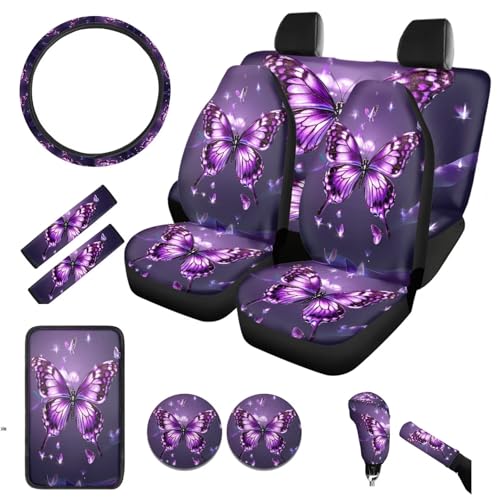 Galaxy Night Butterfly Purple