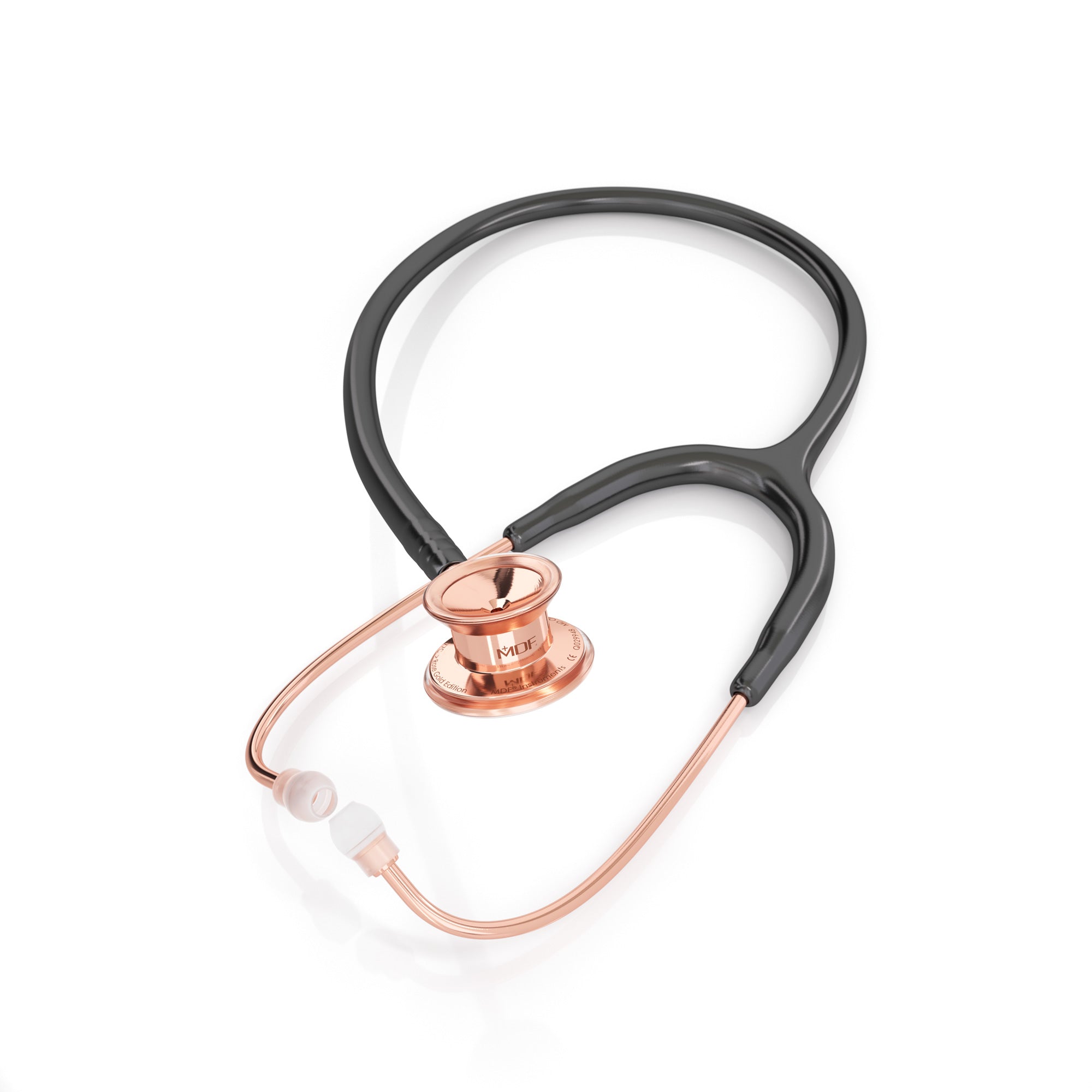 MD One® Pediatric Stethoscope - Black & Rose Gold | Lightweight Stethoscope for Kids | Ideal for Child Health Checkups, School Nurses & Pediatric Clinics